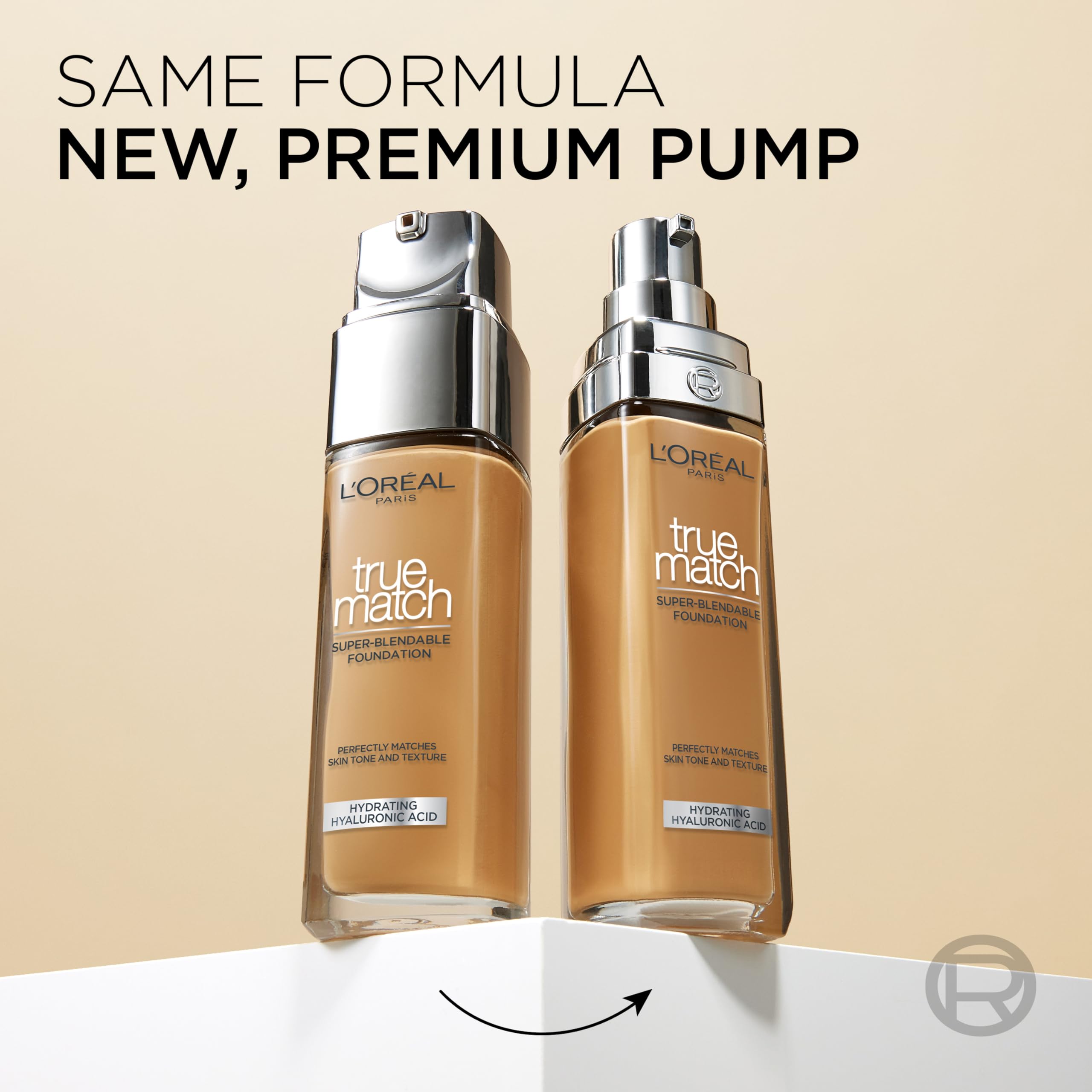 L'Oréal Paris True Match Liquid Foundation - Skincare Infused with Hyaluronic Acid, SPF 16, 6N Honey, 30 ml 3