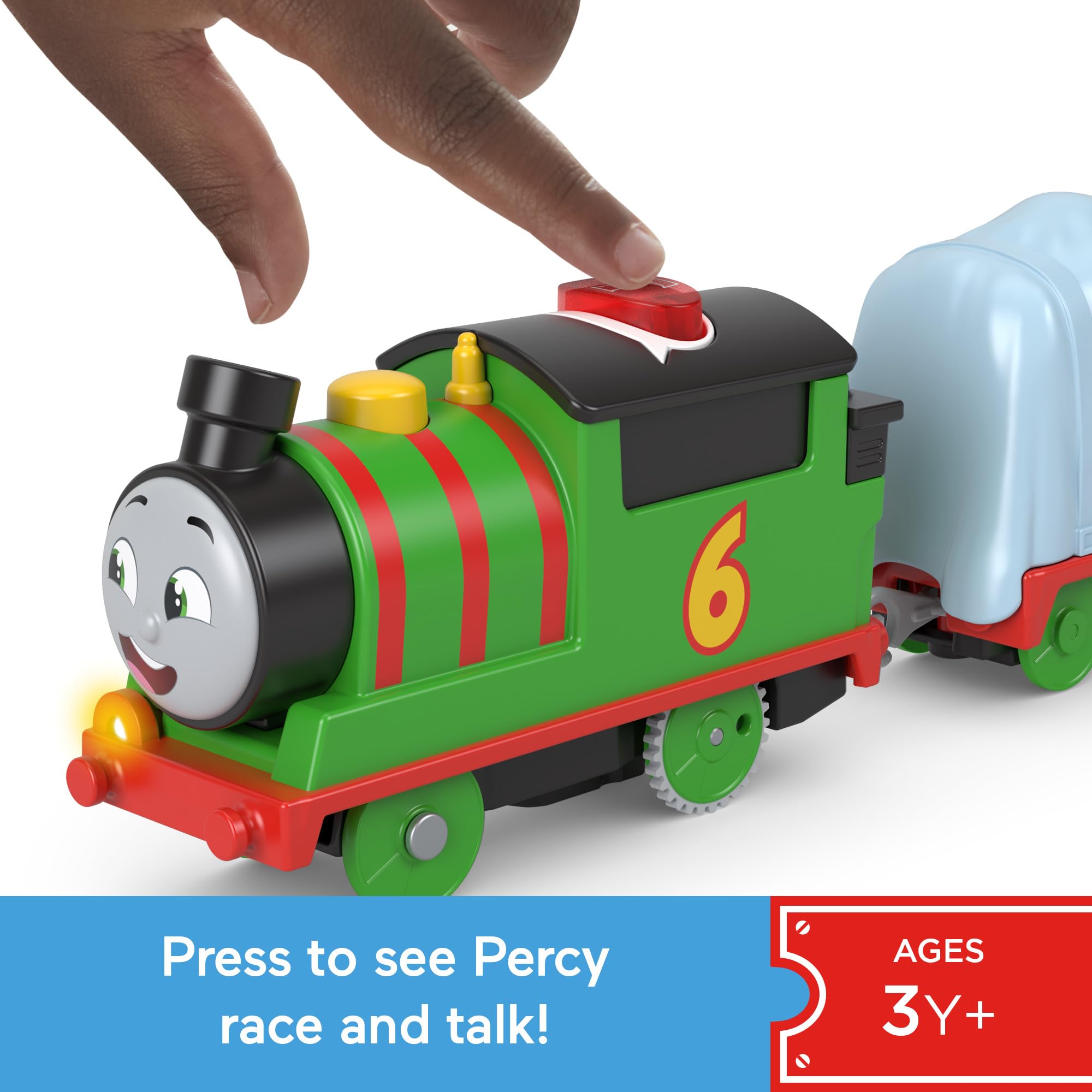 Fisher-Price Thomas & Friends Talking Percy Motorized Toy Train HWY32 | Ages 3+ | Battery Included
