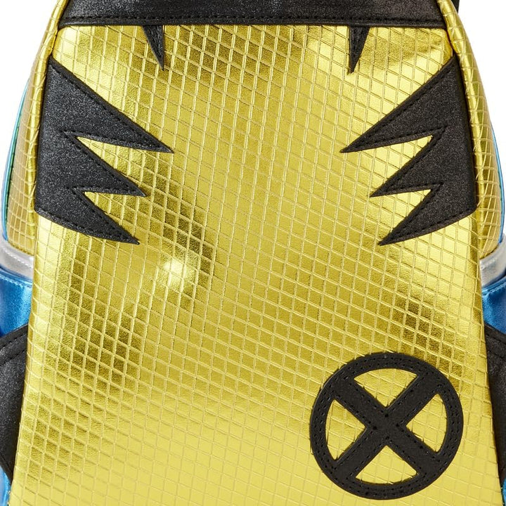 Loungefly X-Men Wolverine Metallic Mini Backpack (Gold, One Size)