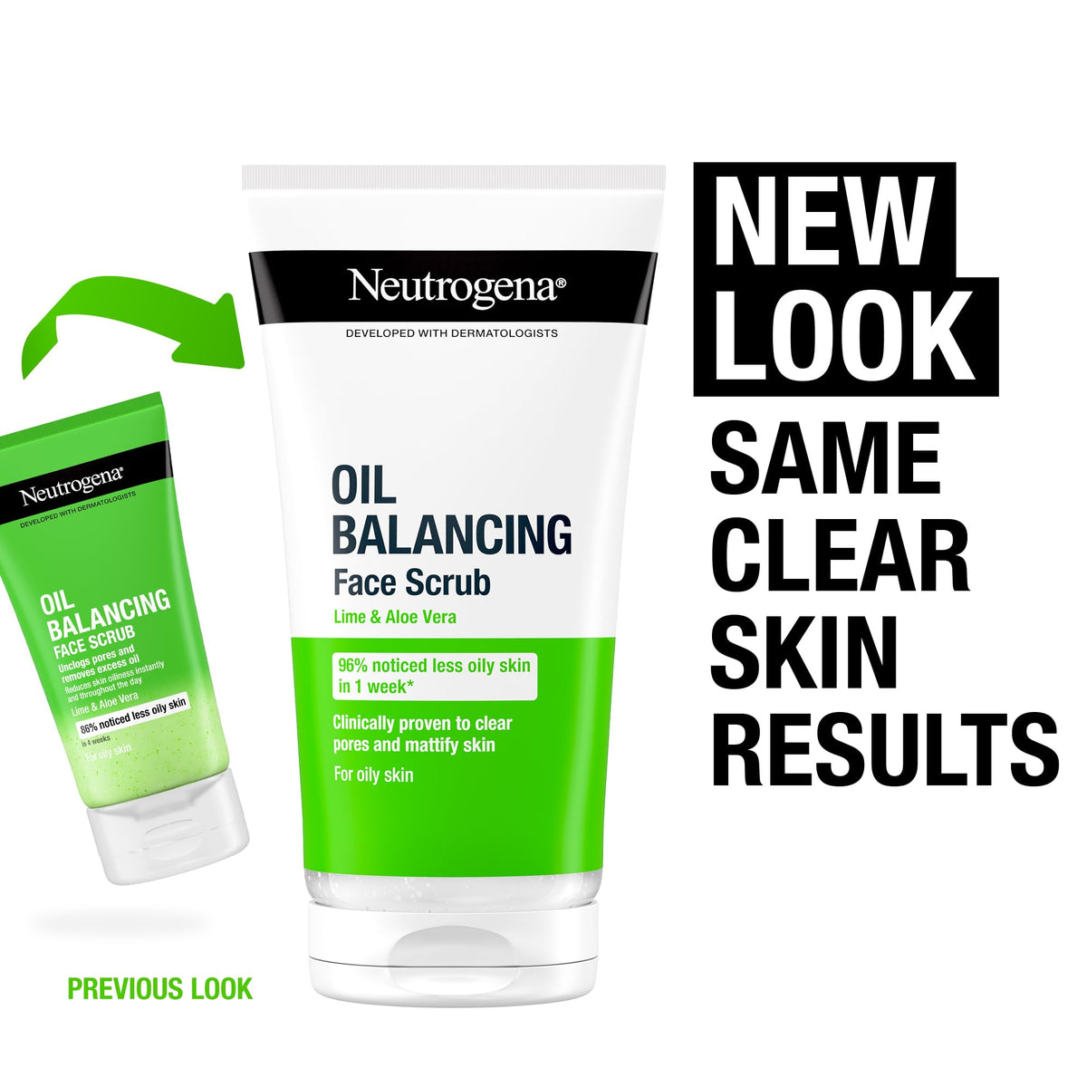Neutrogena Oil Balancing Daily Exfoliator - Mattifies Skin, Clears Pores | 150ml 5