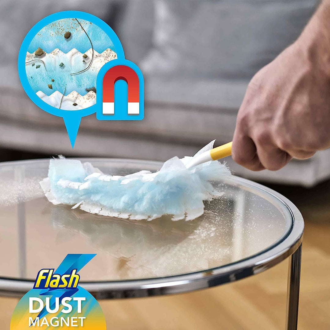 Flash - Duster Dust Magnet Refills 25 Pack for Effective Dust, Hair & Allergen Removal