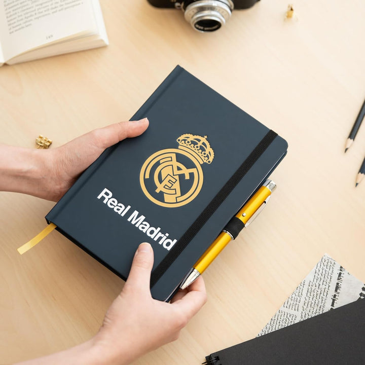 Real Madrid Notebook A5 & Projector Pen - Grupo Erik (Notebook, A5 Size)