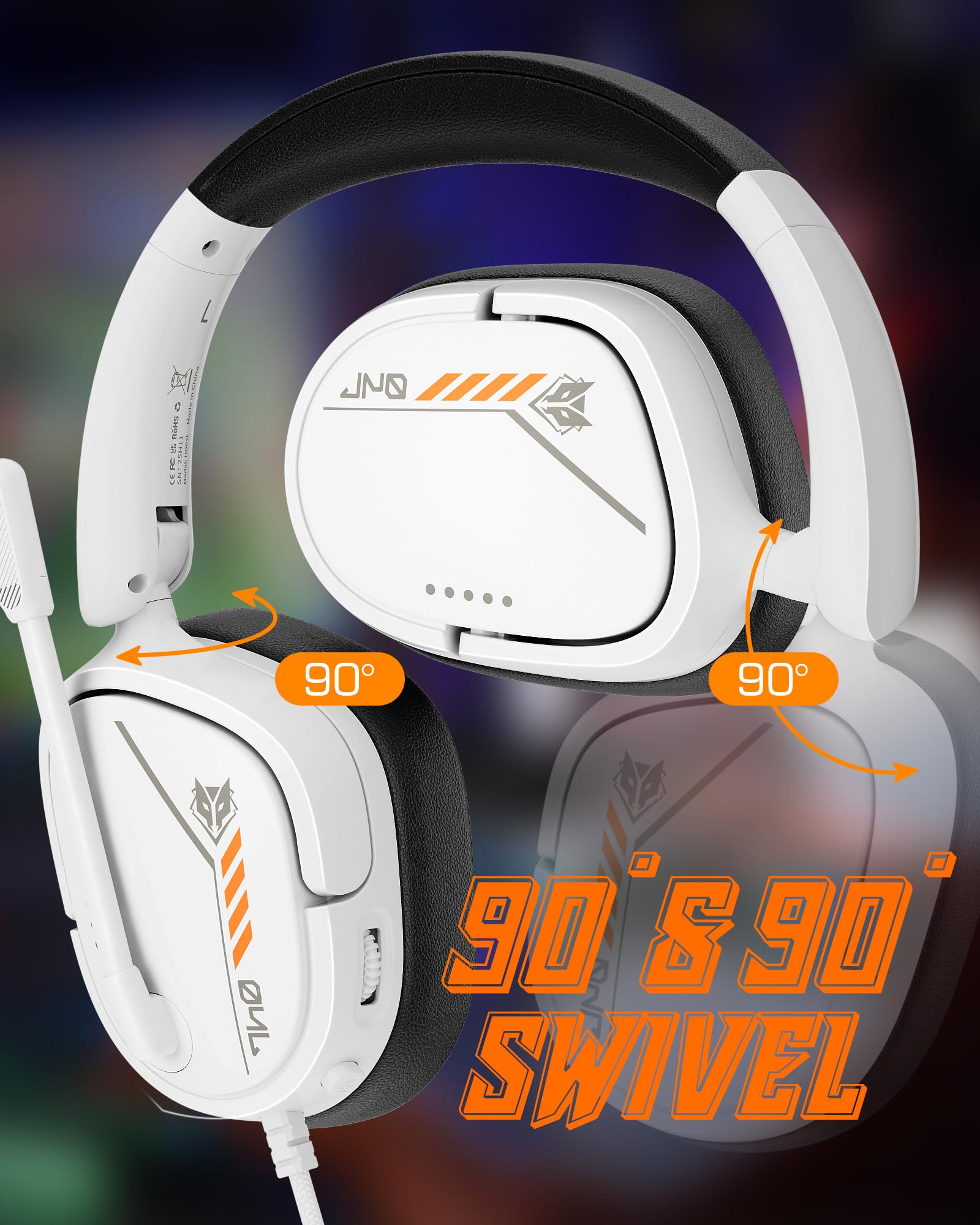 NUBWO HG04L Gaming Headset for PS5, PS4, Xbox Series X|S, Xbox One, Switch | Over-Ear, Memory Foam 7