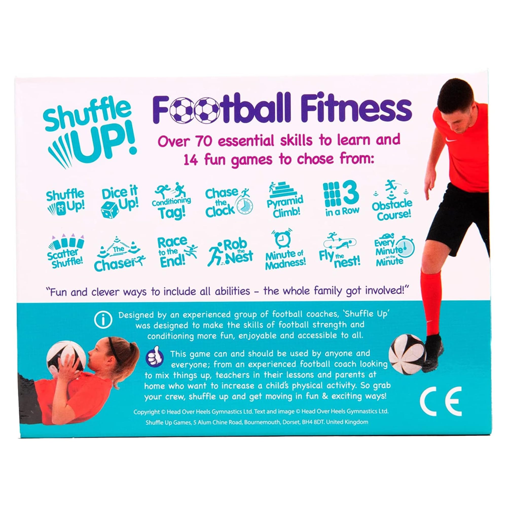 Shuffle Up Football Games - Active Card Game for Kids with 70+ Skills | Multicolor