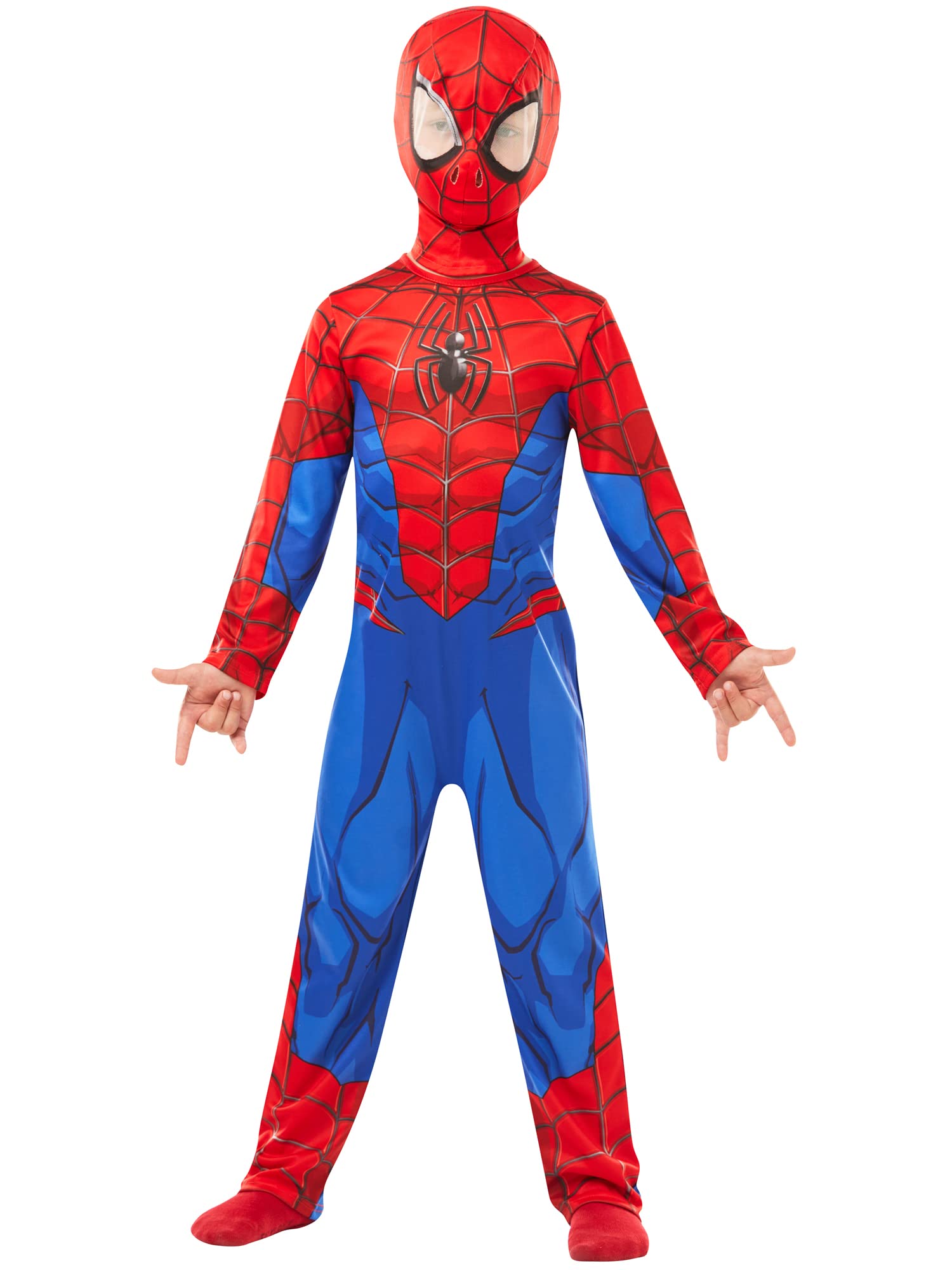 Rubies Marvel Spider-Man Classic Child Costume - Medium | Age 5-6 Years | Height 116cm