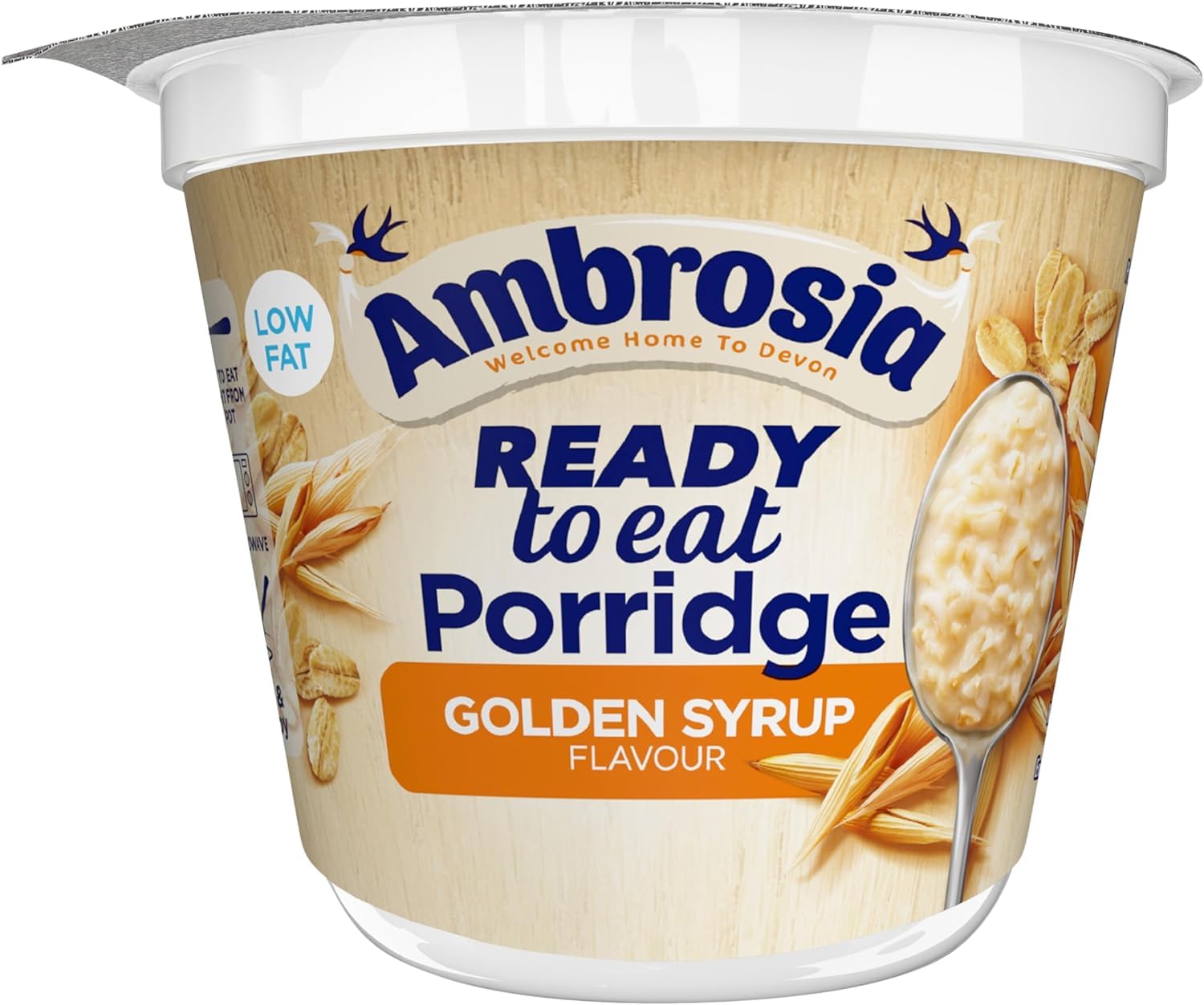 Ambrosia Low Fat Porridge Pots - Golden Syrup Flavour with British Wholegrain Oats | 6 x 210g 8