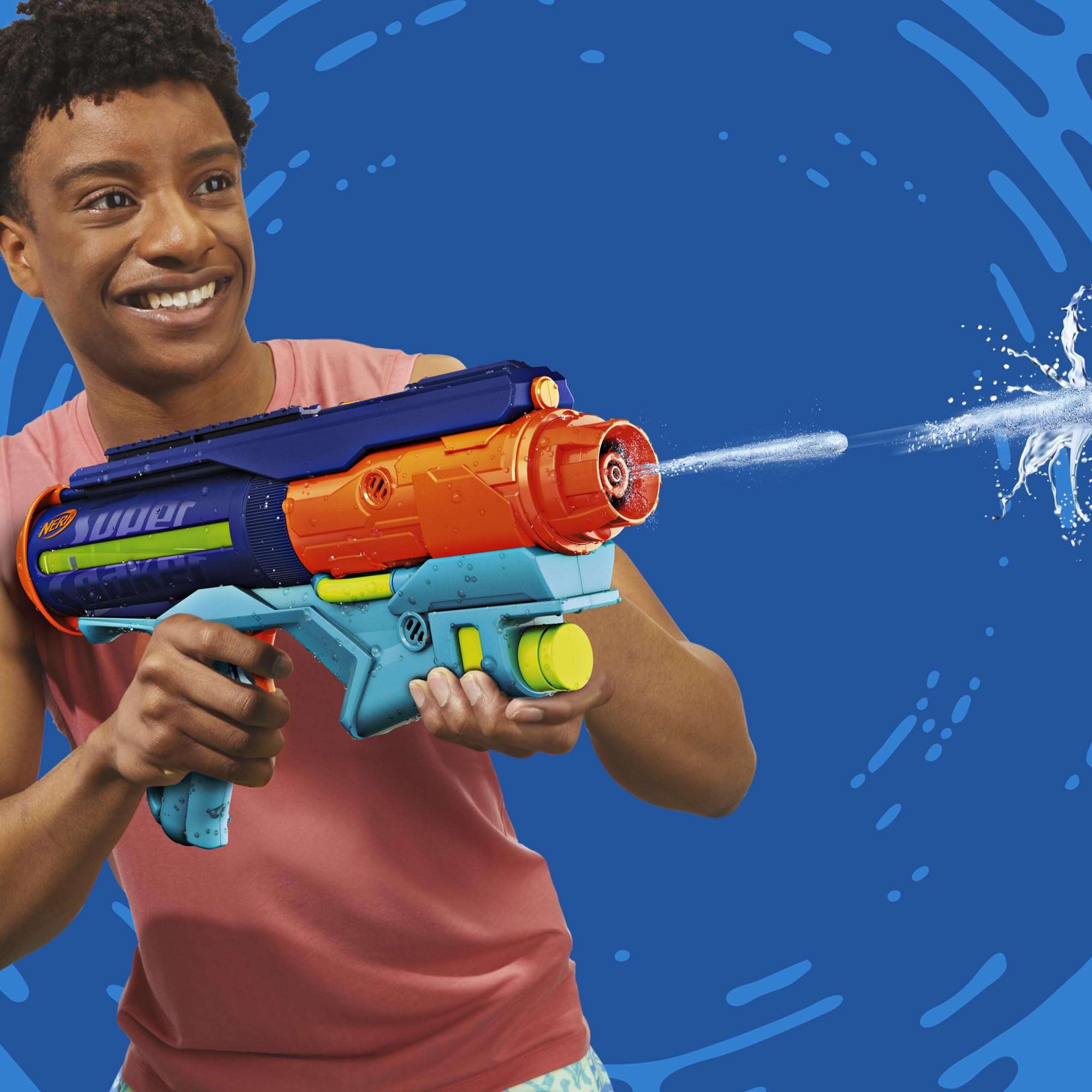 Nerf Super Soaker Power Drench Water Blaster - Easy Fill Station, Pulse Bursts | Ages 8+ 4