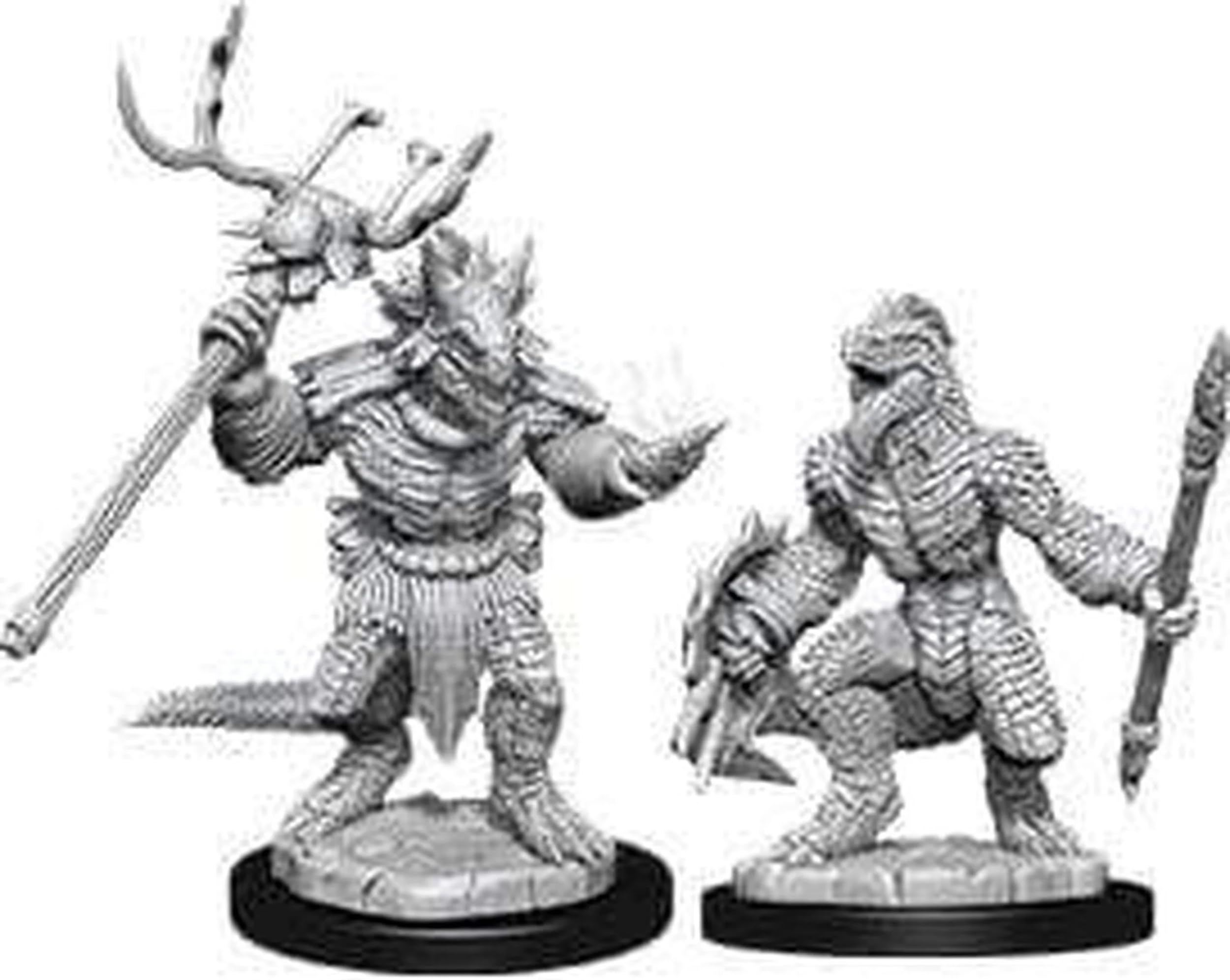 NECA Dungeons & Dragons Nolzurs Marvelous Unpainted Miniatures: Wave 4 Air Genasi Female Rogue - Green Plastic 3