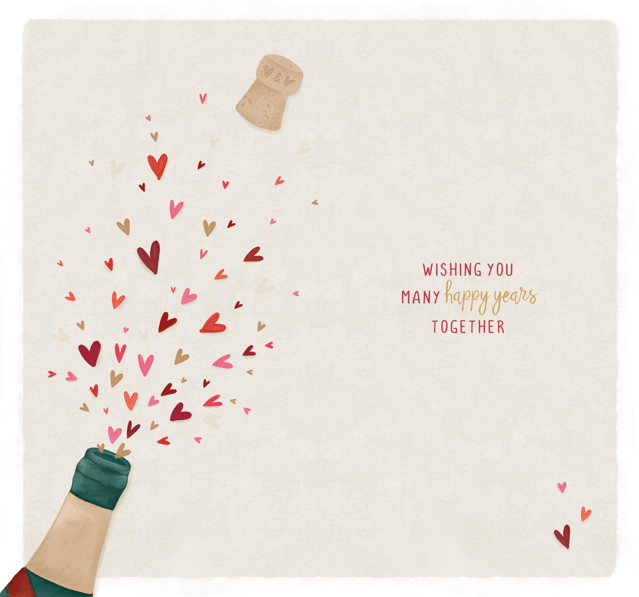 Wishing Well Luxury Gold Foil Engagement Card 'You're Engaged Congrats' | 5 x 9 Inches 2