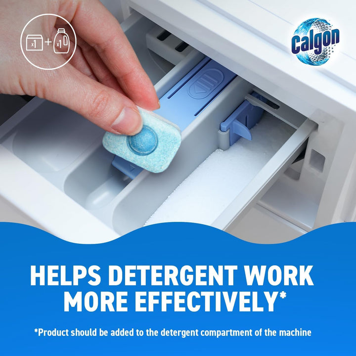 Calgon 4-in-1 Washing Machine Water Softener Tablets - 75 Tablets