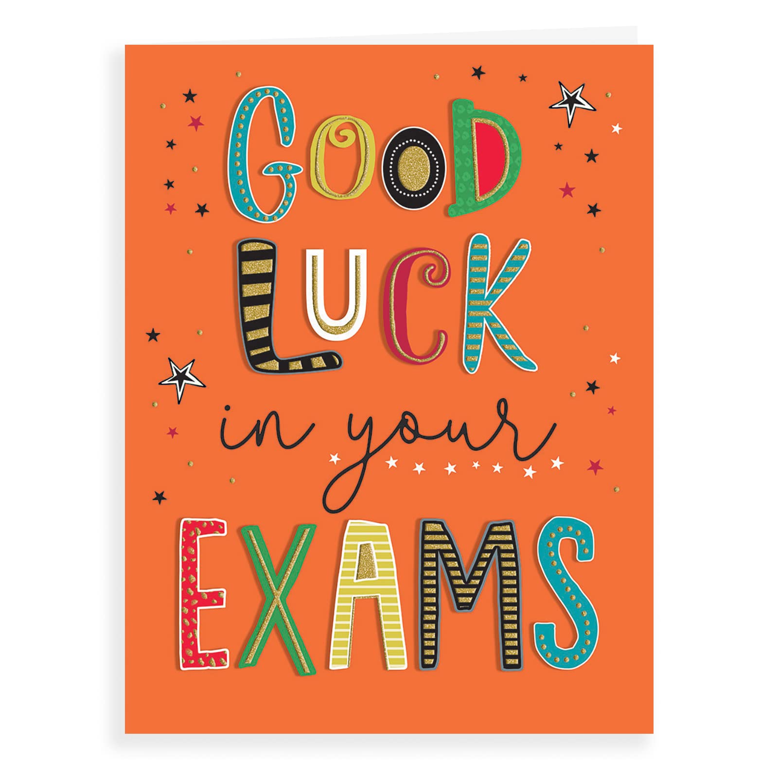 Regal Publishing Good Luck Exam Card | 8 x 6 Inches | Designed & Made in the UK