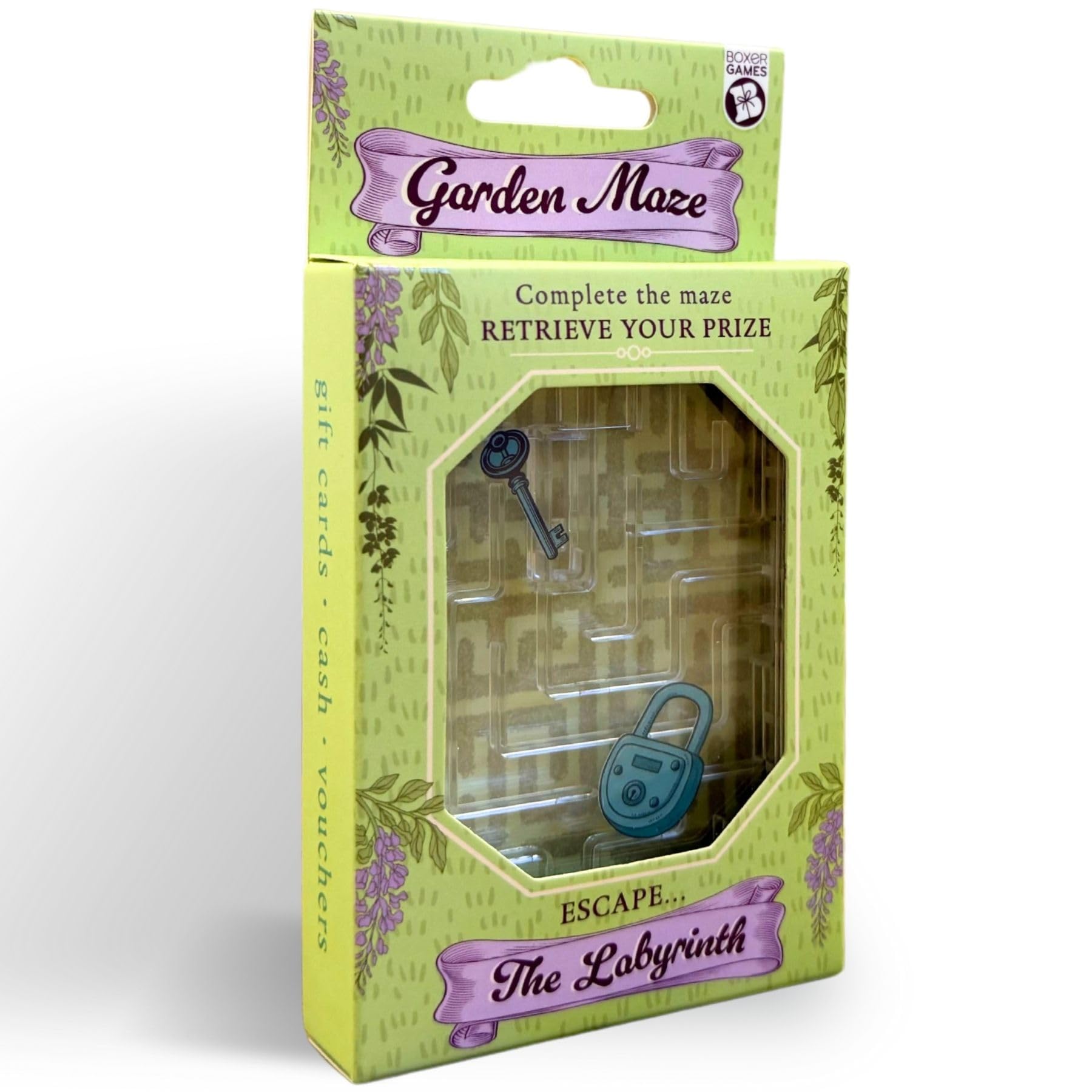 Boxer Gifts Garden Labyrinth Puzzle Box - Money Holder for Cash or Gift Cards