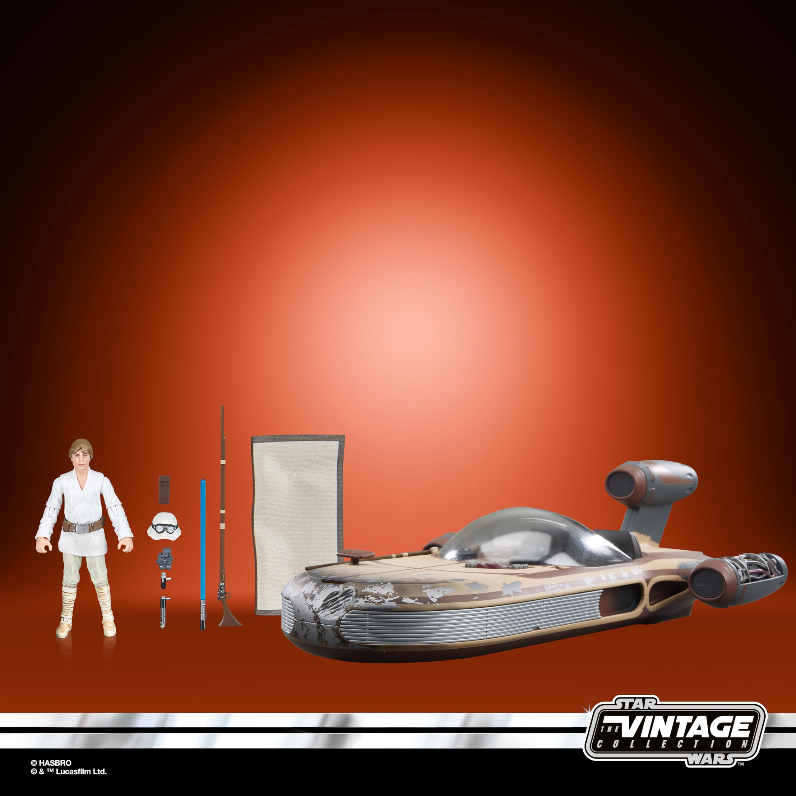 Star Wars The Vintage Collection Landspeeder & Luke Skywalker (Tatooine) Action Figure Set | 9.5-cm Scale 7