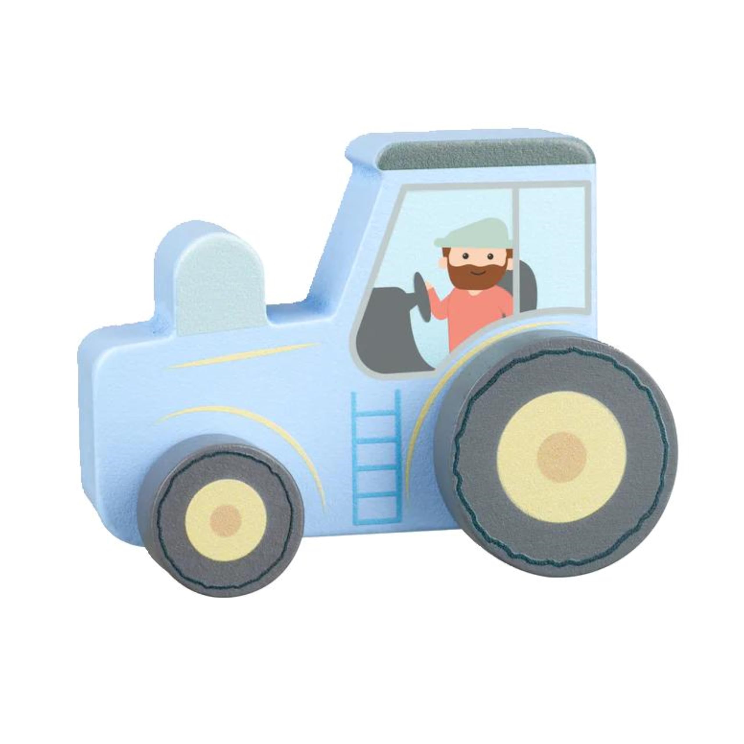 ORANGE TREE Wooden Push Toy Tractor | Develops Motor Skills | Ages 12 Months+ | Multicolor