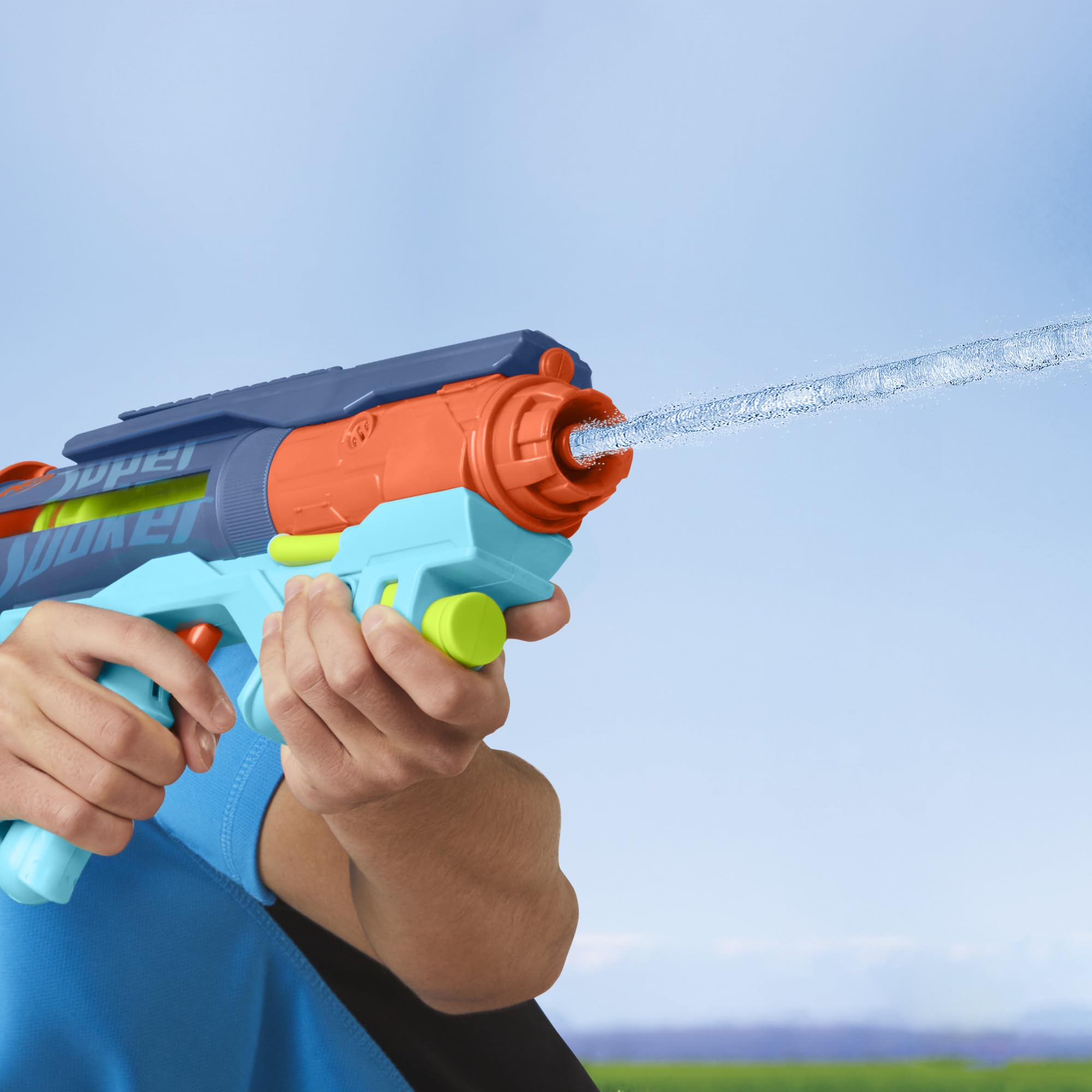 Nerf Super Soaker Power Drench Water Blaster - Easy Fill Station, Pulse Bursts | Ages 8+ 9
