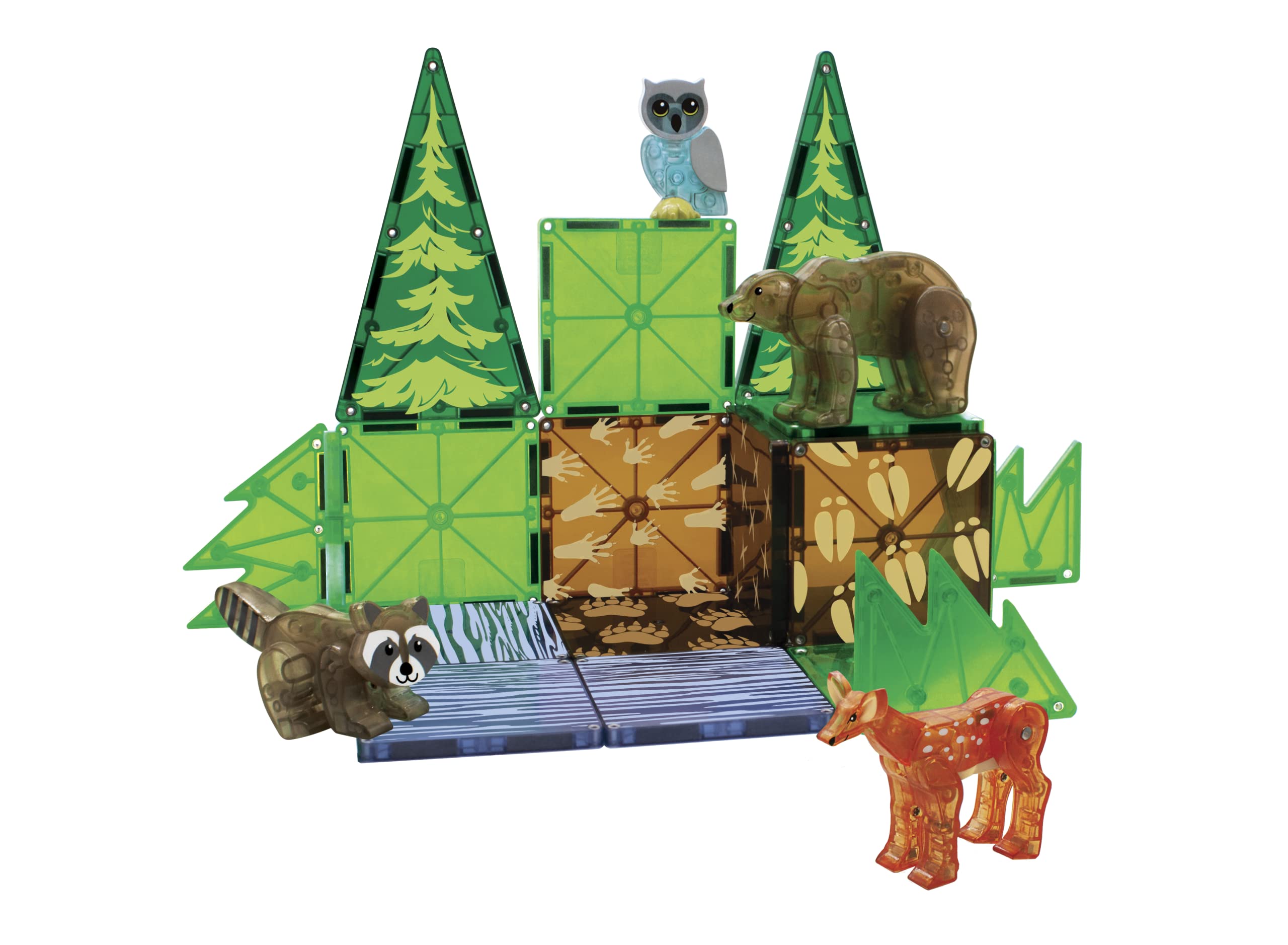 Magna-Tiles Forest Animals 25-Piece Set - Magnetic Building Toys for Kids 3+ 14