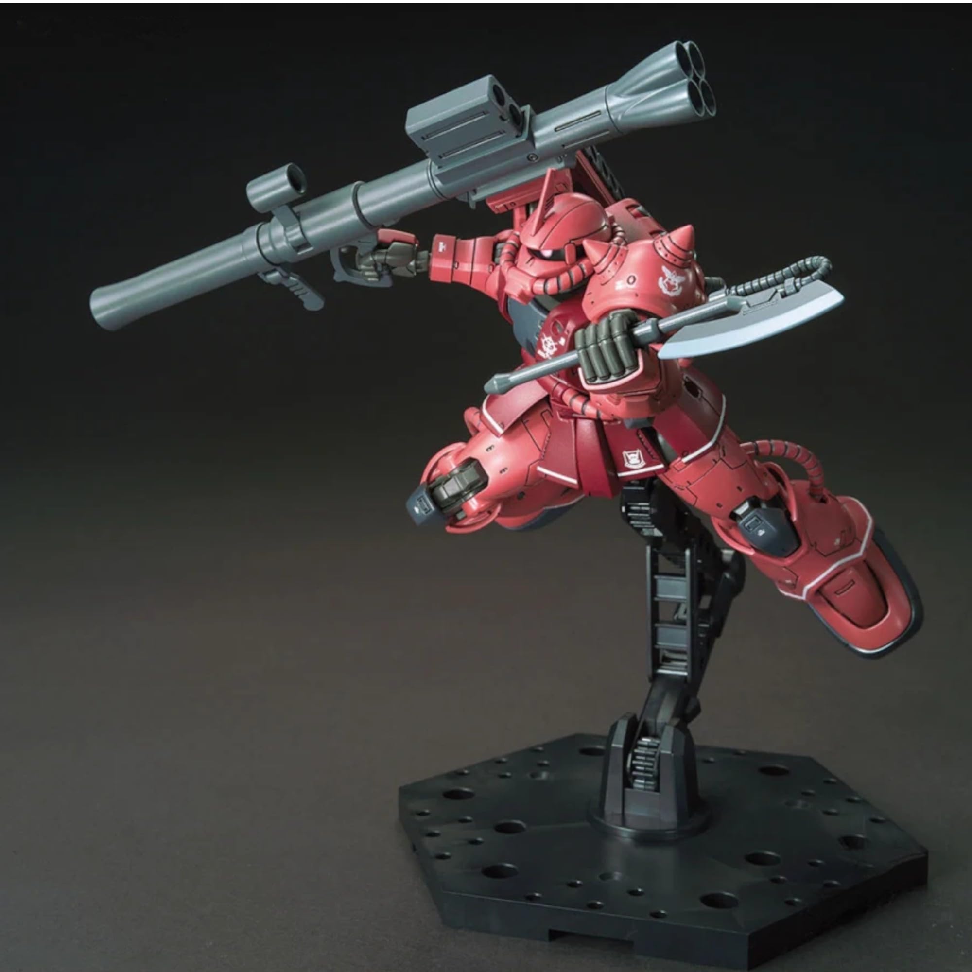 BANDAI SPIRITS HG MS-06S Zaku II (Red Comet Ver.) 1/144 Scale Model Kit | Snap-Fit