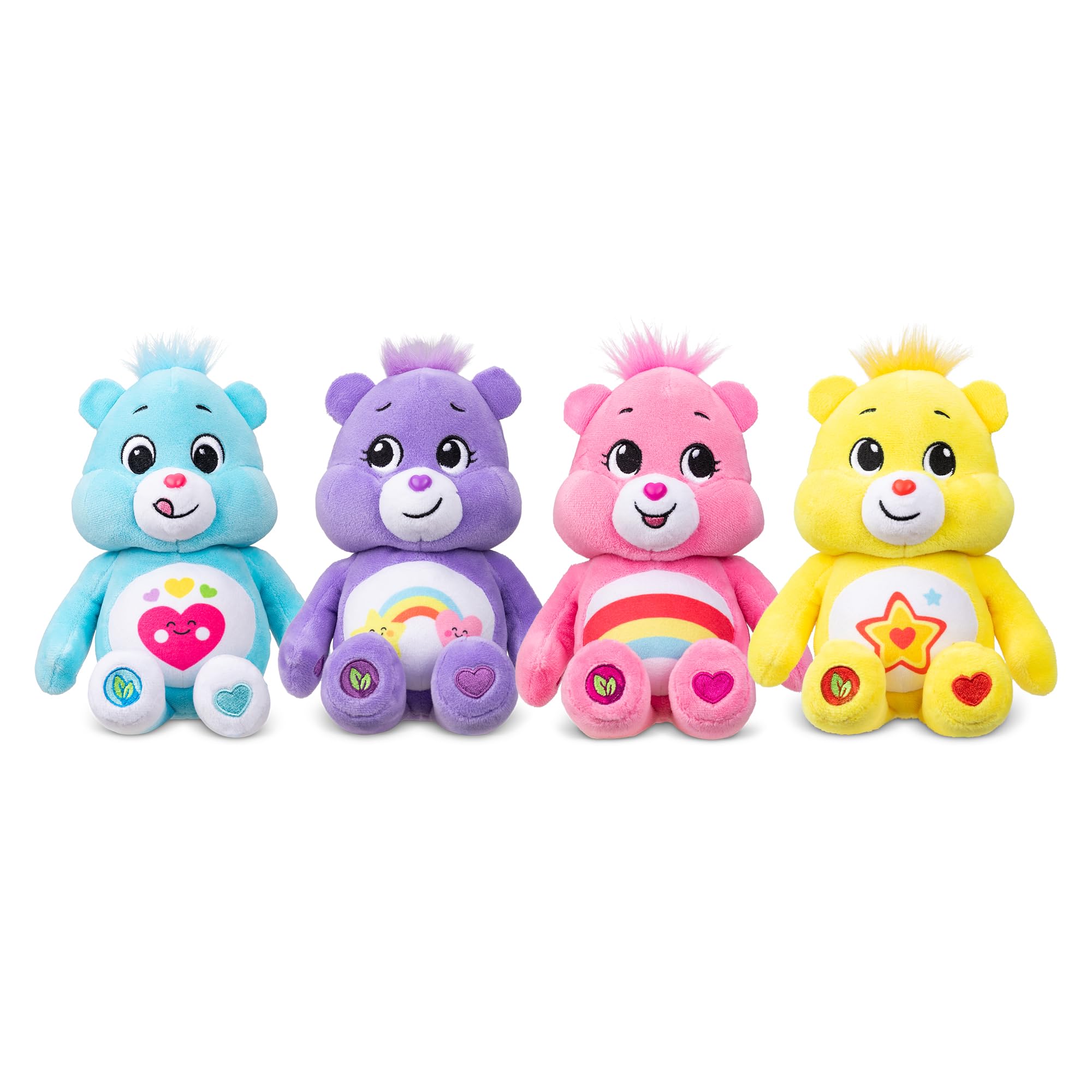 Care Bears Treasure Box - Set of 4 Beanie Plush Toys for Kids & Collectors