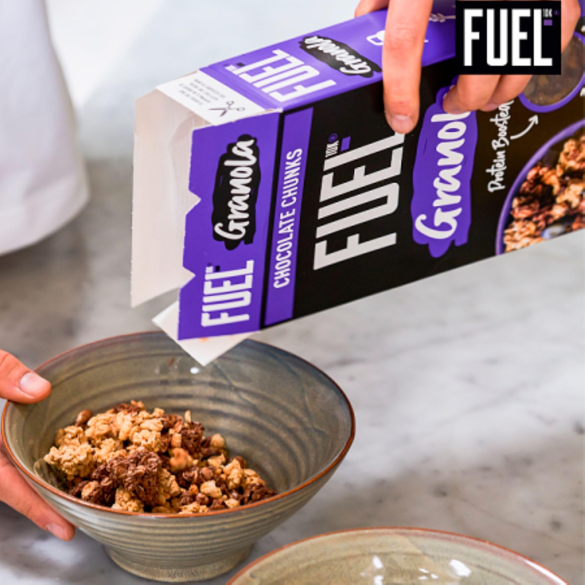 FUEL10K Chocolate Chunks Granola - High Fibre, Protein Boost | 650g 7