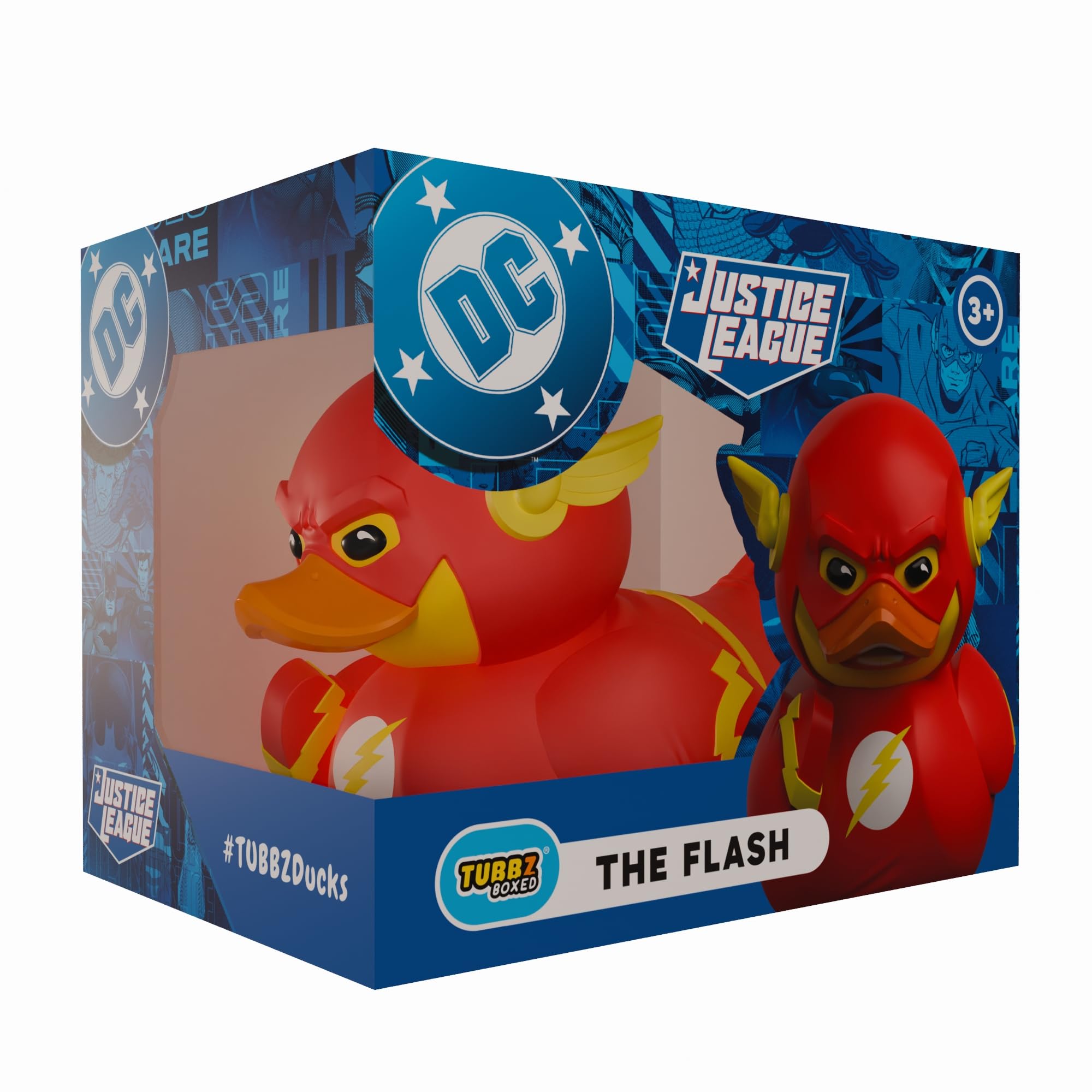 TUBBZ DC Comics The Flash Cosplaying Rubber Duck Vinyl Figure | 3.54 in Tall | Boxed Edition 1