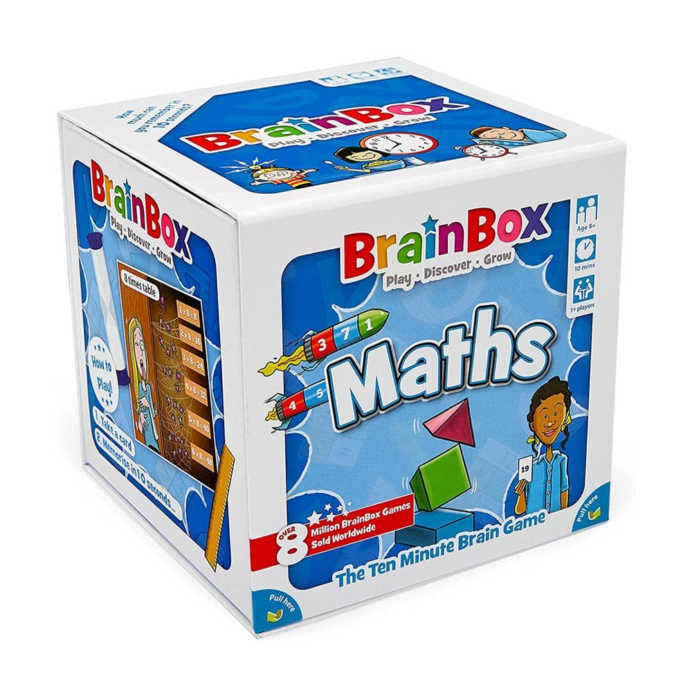 BrainBox Maths Card Game | 55 Curriculum-Based Cards | Ages 8+ | 1+ Players | 10-Minute Play 1