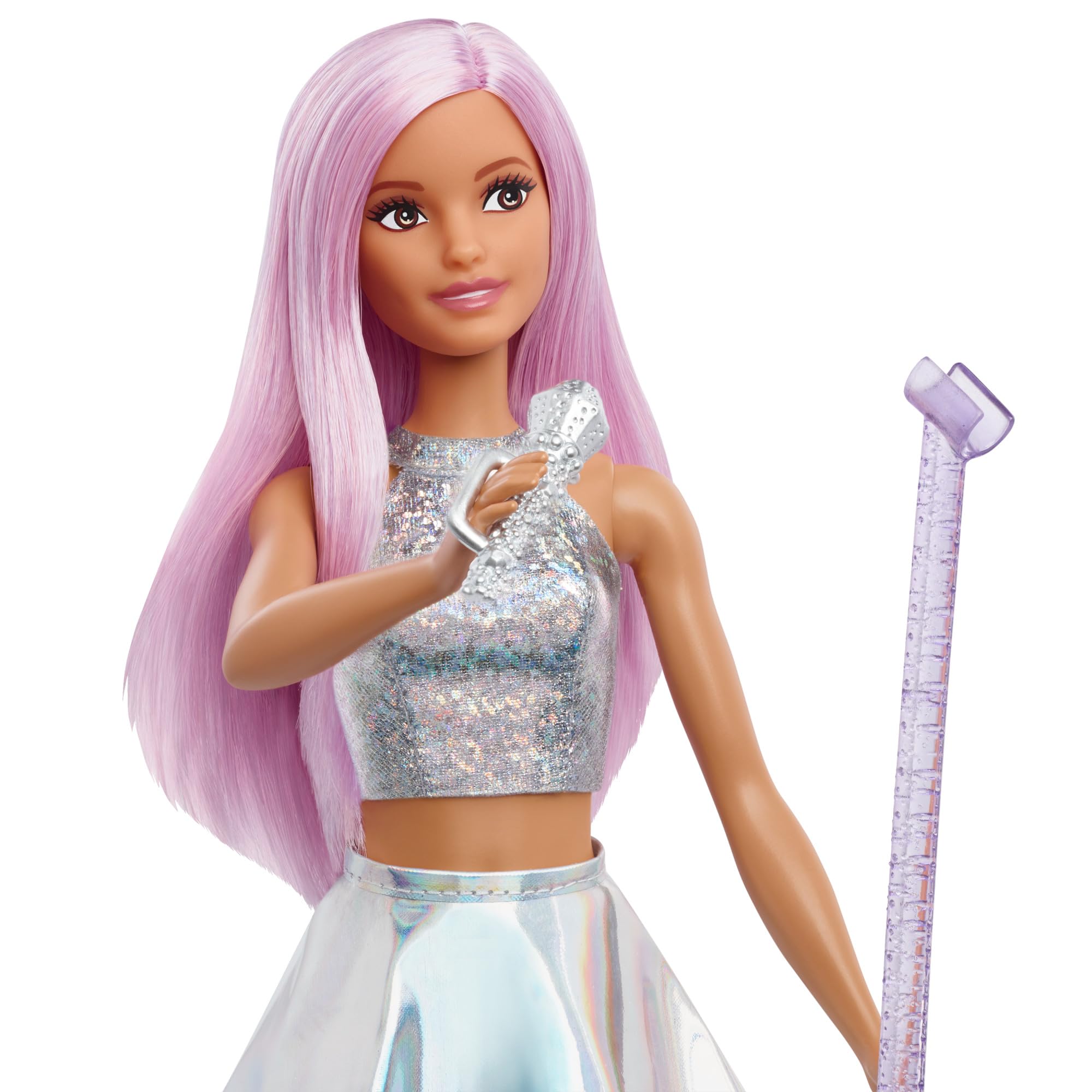Barbie Pop Star Doll - 12 Inch Doll with Microphone and Stand | Plastic | Unisex Children 2