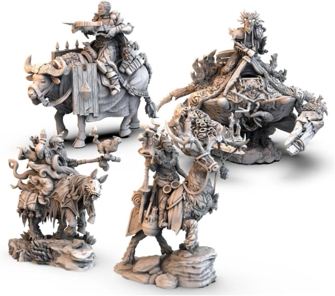 Awaken Realms Tainted Grail: Kings of Ruin Mounted Heroes Miniatures Expansion