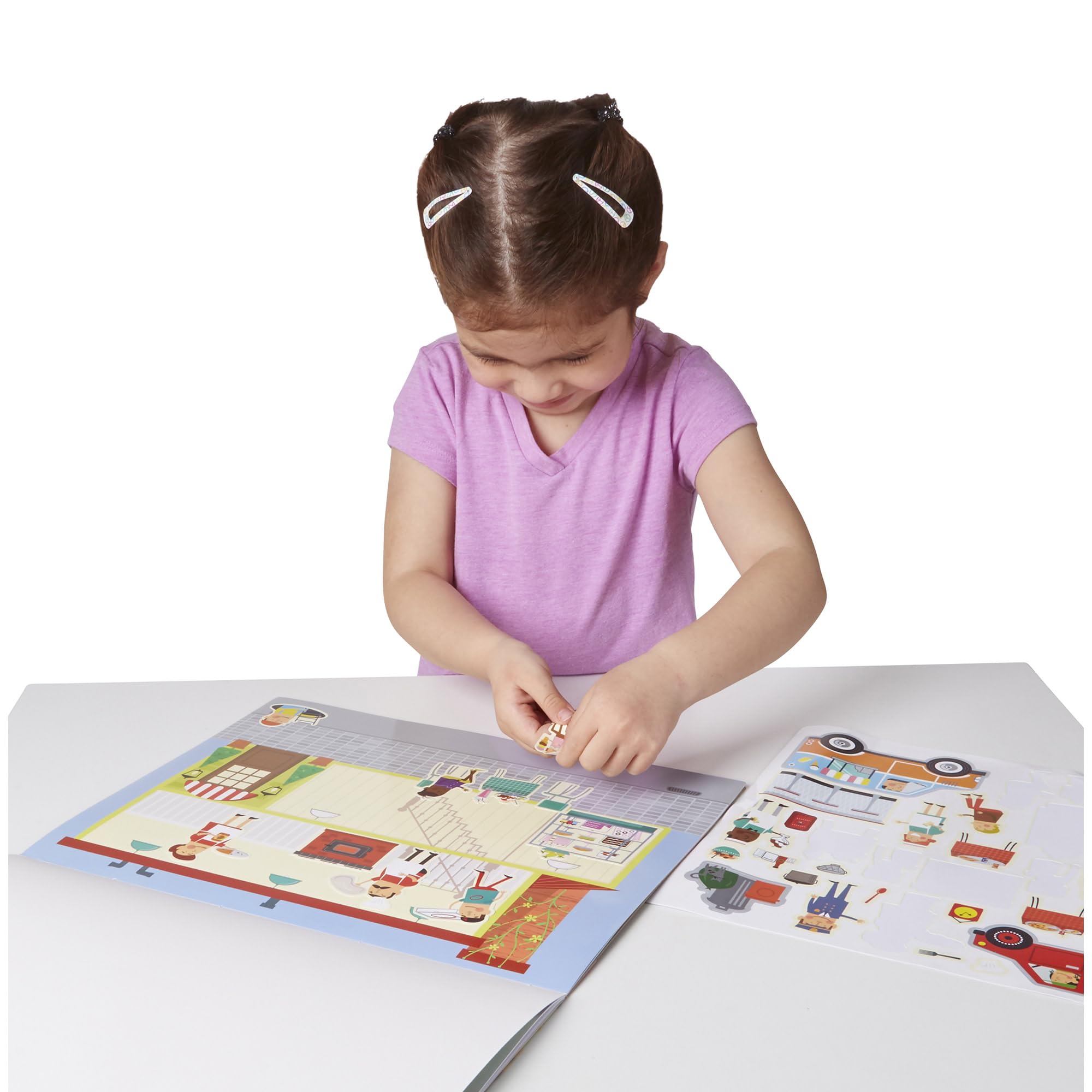 Melissa & Doug Reusable Sticker Pad - My Town Activity Book | 200 Stickers | Ages 3+ 9