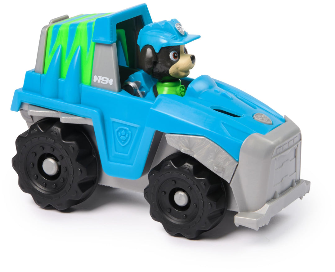 Paw Patrol Rex’s Dinosaur Rescue Vehicle with Collectible Action Figure - Sustainably Made Toy Truck for Kids 3+