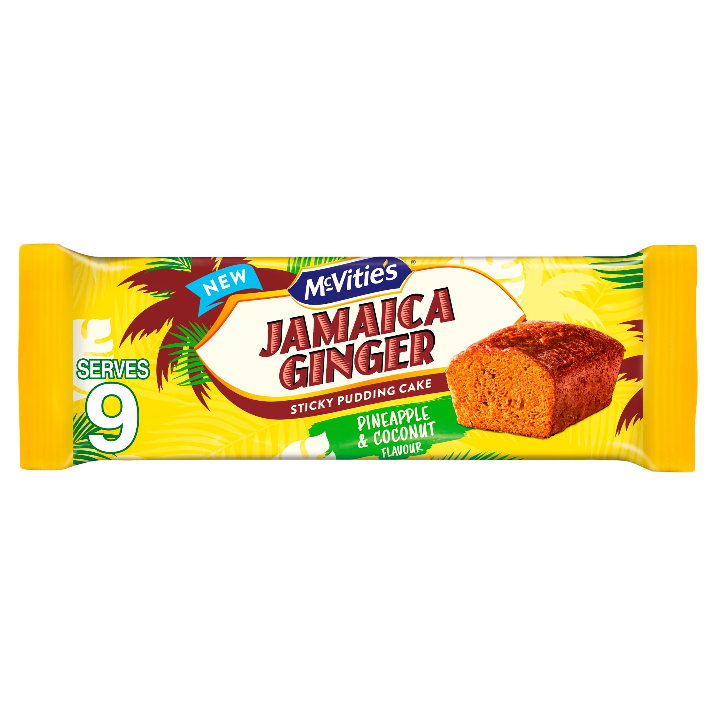 McVitie's Jamaica Ginger Cake - Pineapple & Coconut Flavour Sticky Pudding Cake | 232g 1