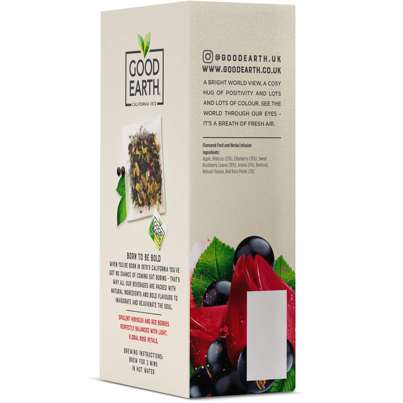 Good Earth Tea Co. Hibiscus, Sweet Berries & Rose Tea - 5 x 15 Teabags 4