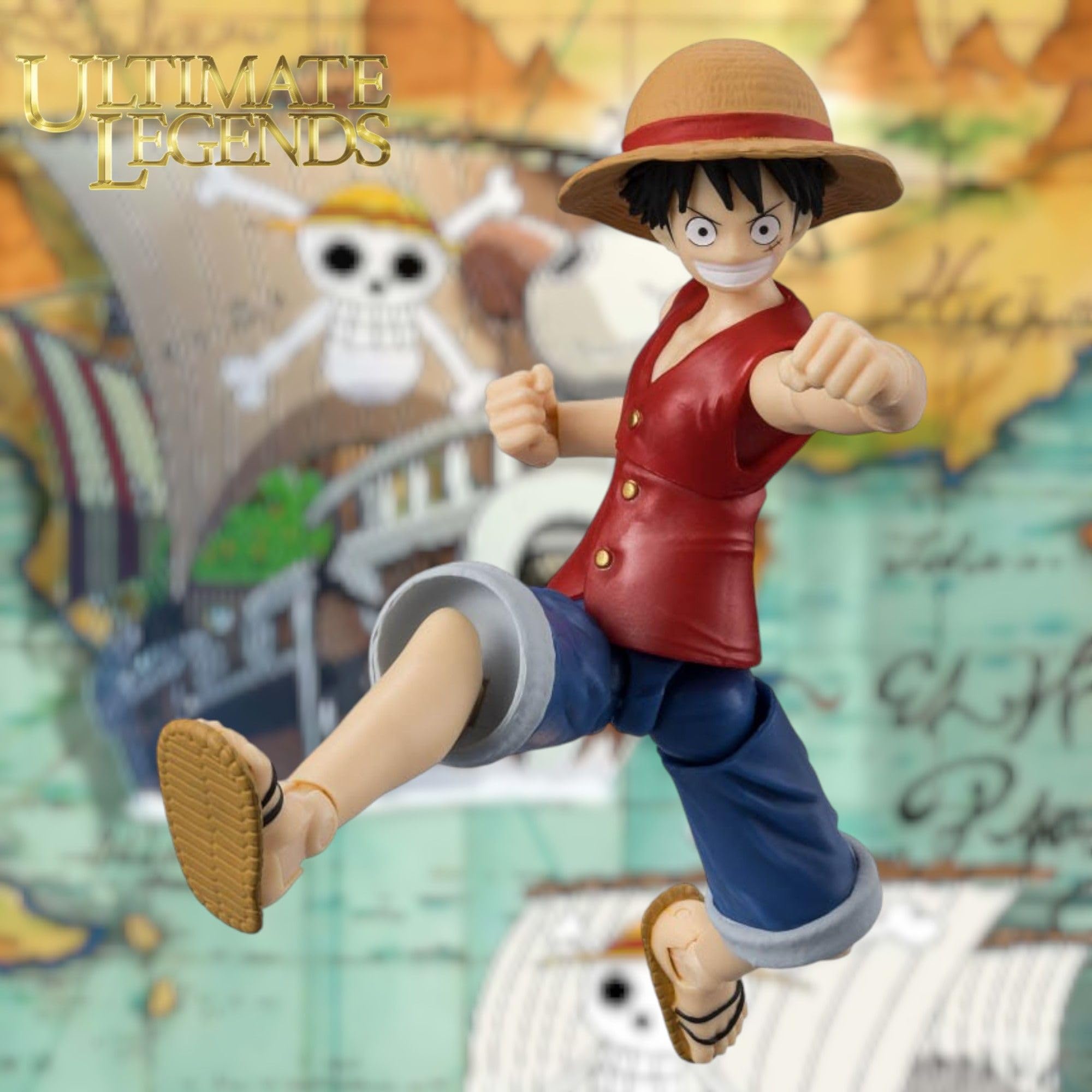 BANDAI Ultimate Legends Luffy Action Figure - 12.5cm Posable Anime Figure with Accessories 4