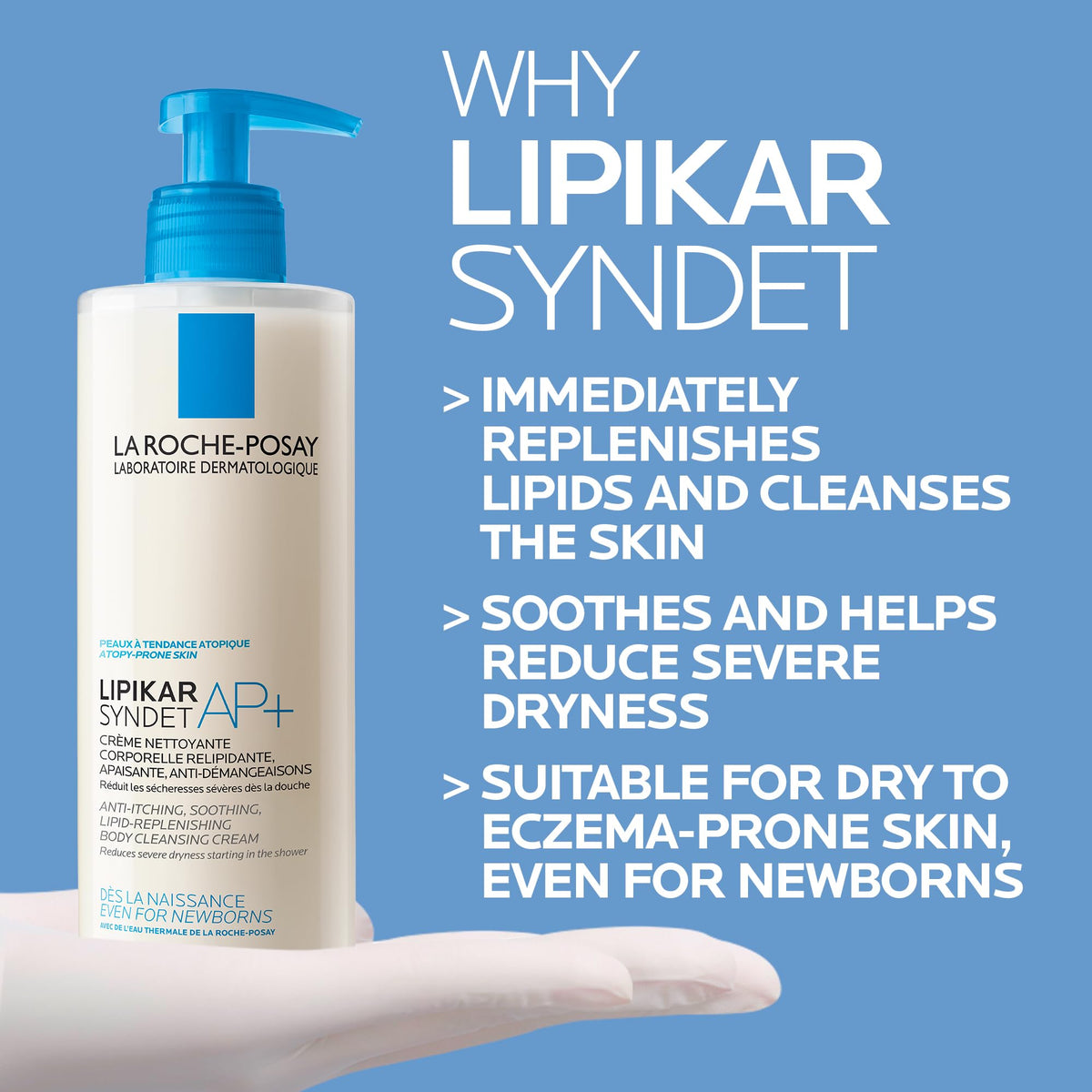 La Roche-Posay Lipikar Syndet Cleansing Body Cream-Gel 400 ml