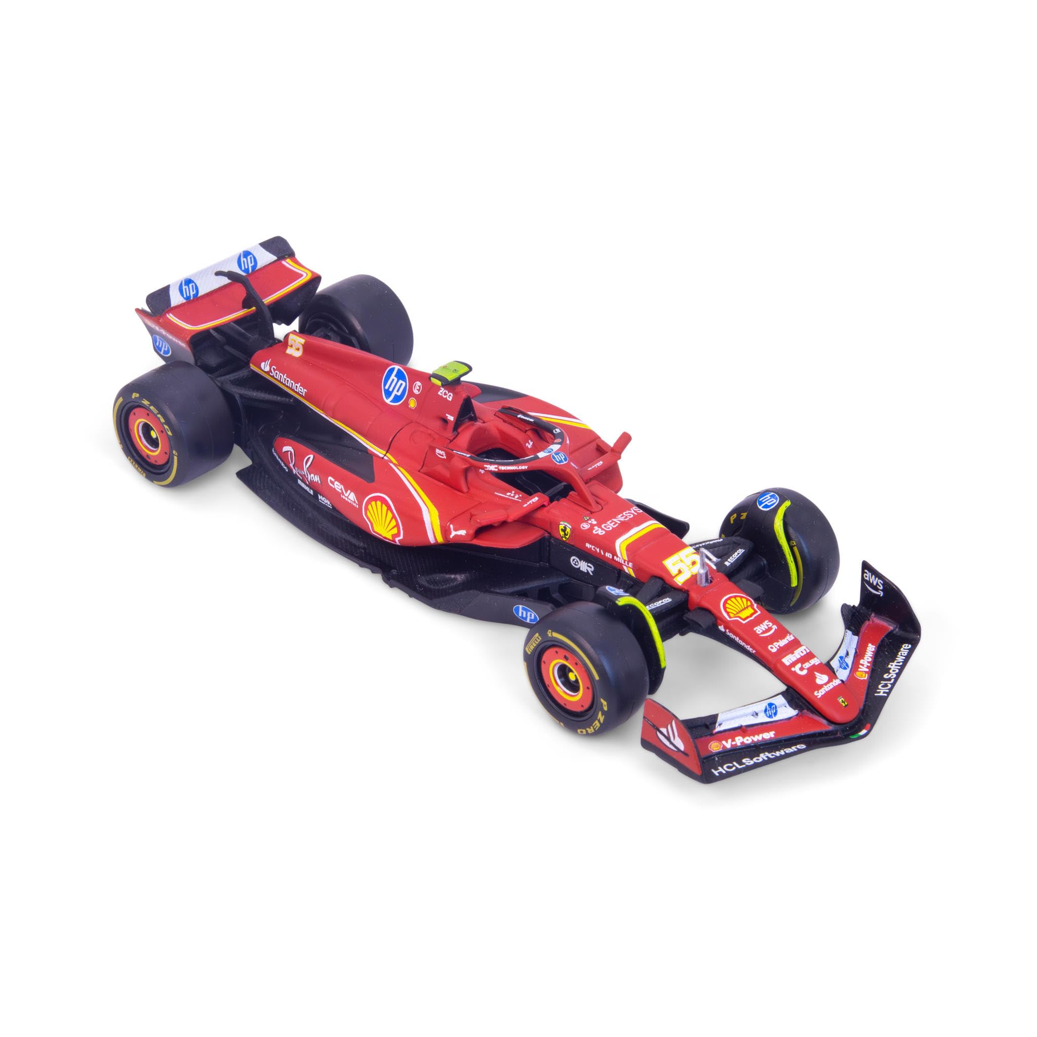 Bburago Ferrari SF-24 (2024) F1 Model Car - Sainz - 1:43 Scale Diecast Replica