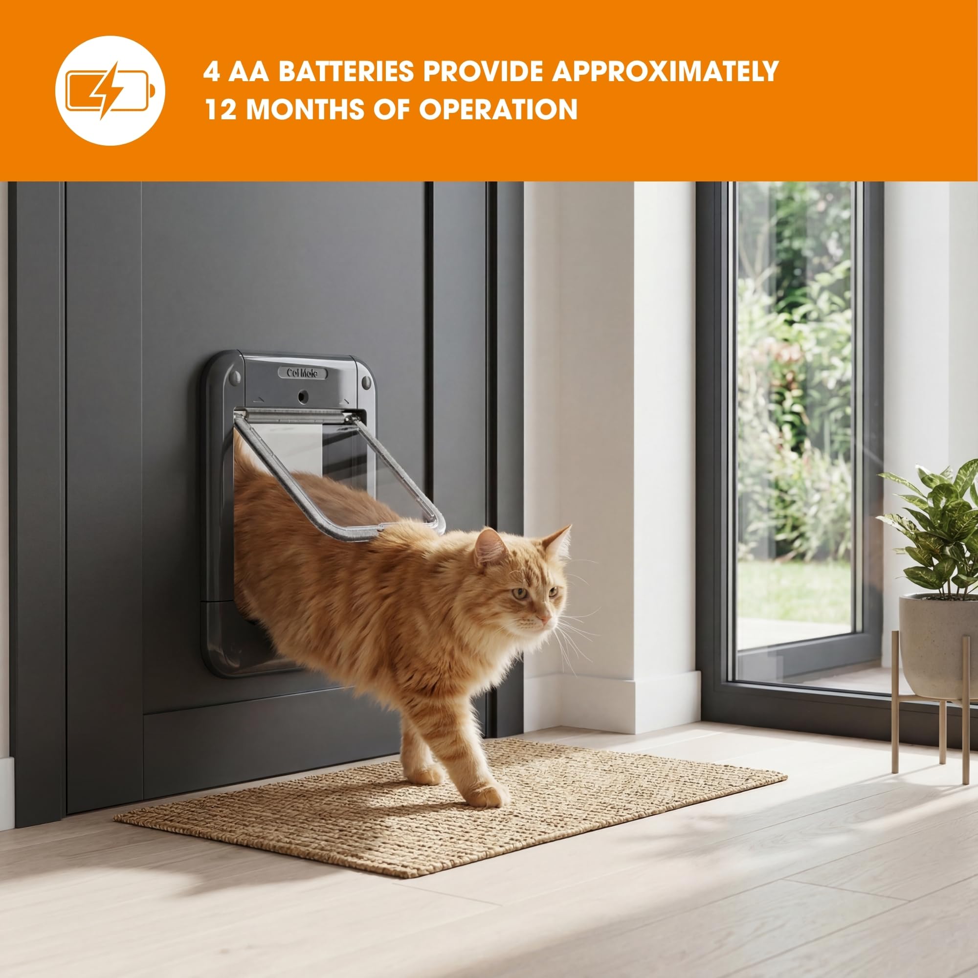 Cat Mate Microchip Activated Cat Flap 360G - For Cats and Small Dogs | Grey 3
