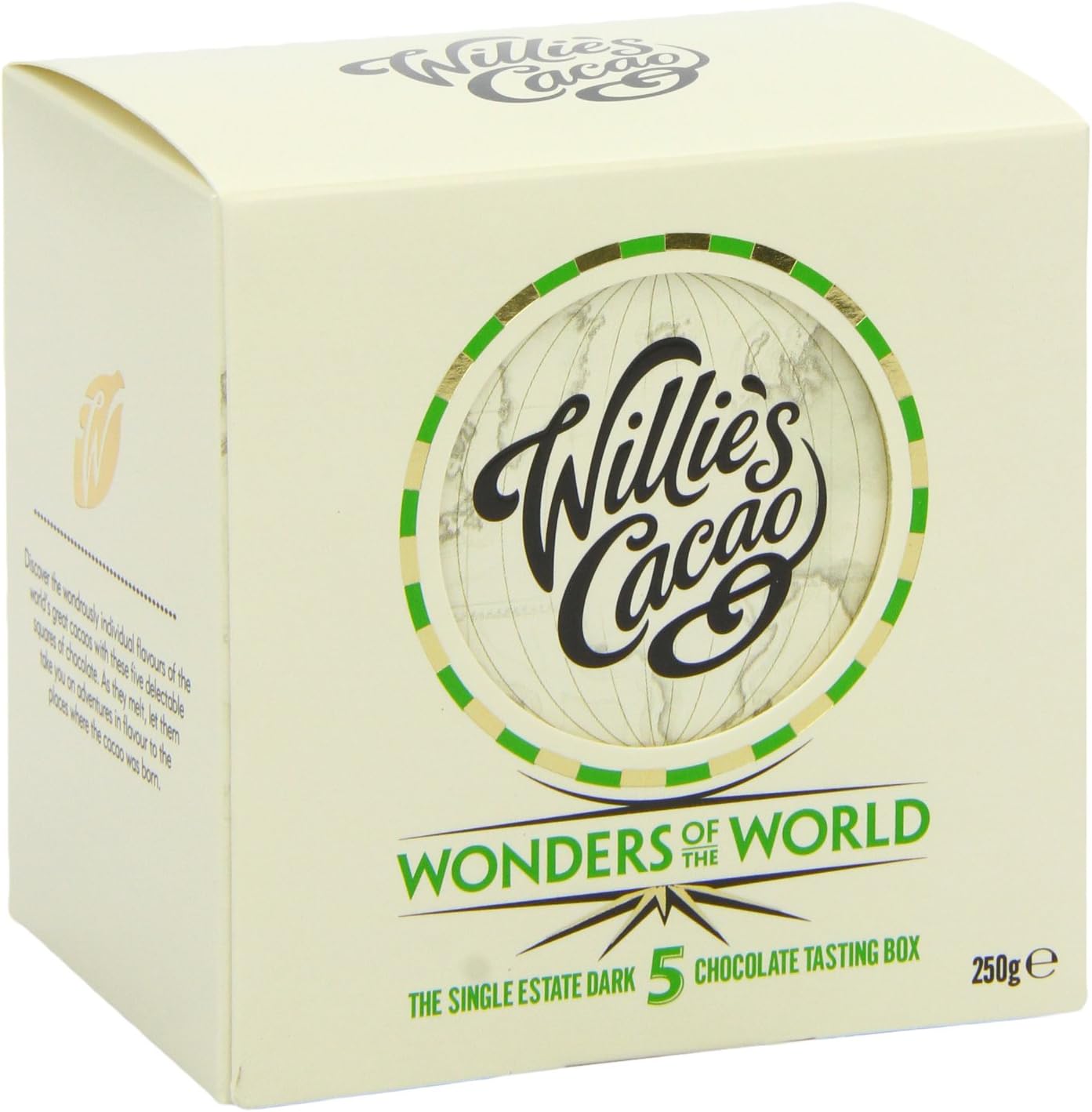 Willie's Cacao 5 Wonders of the World - 5 x 50g Single Estate Dark Chocolate Bars in Gift Box (250g) 6