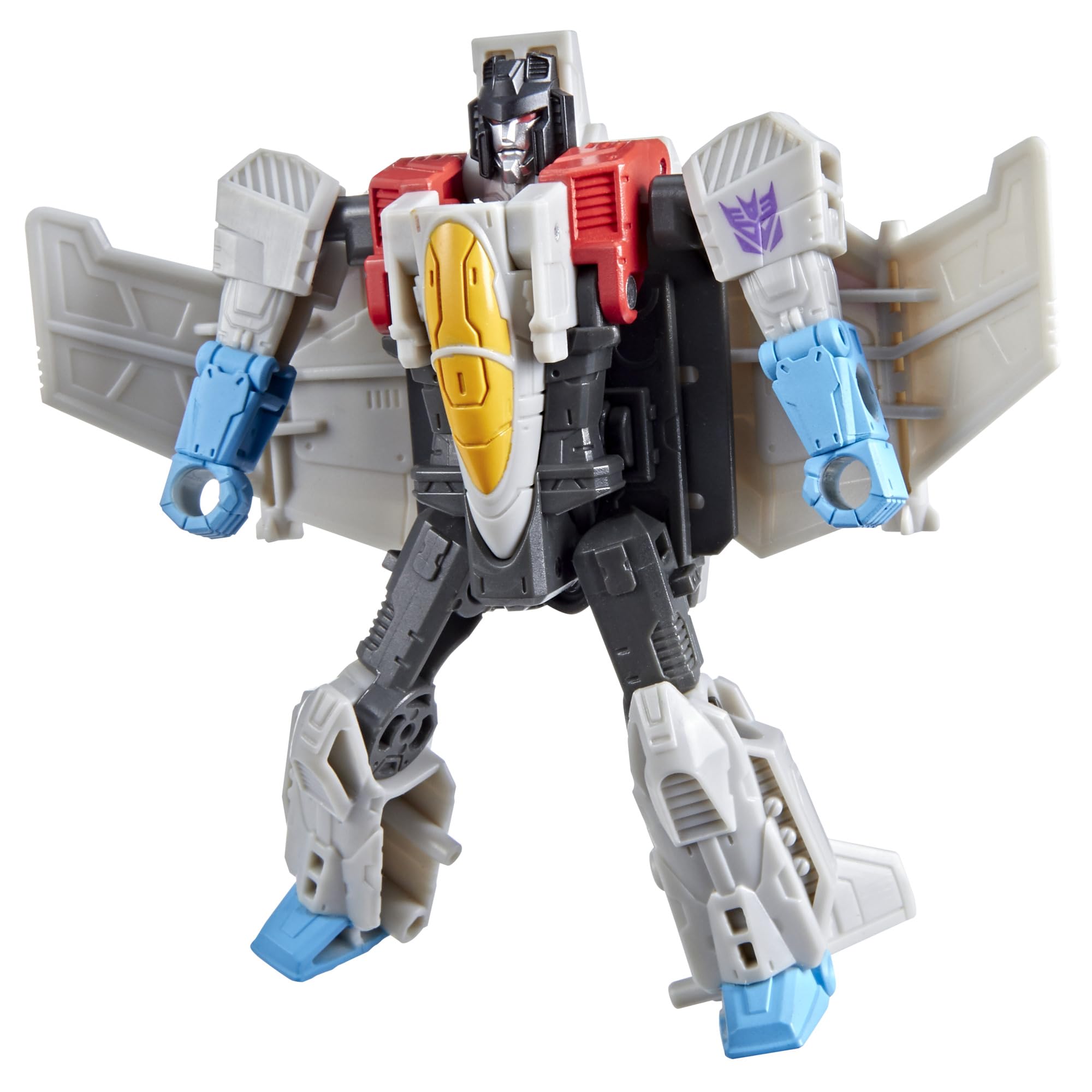 Transformers CYBERWORLD Cyber Changers Starscream Action Figure | 10 cm Robot | 4-Step Conversion 1