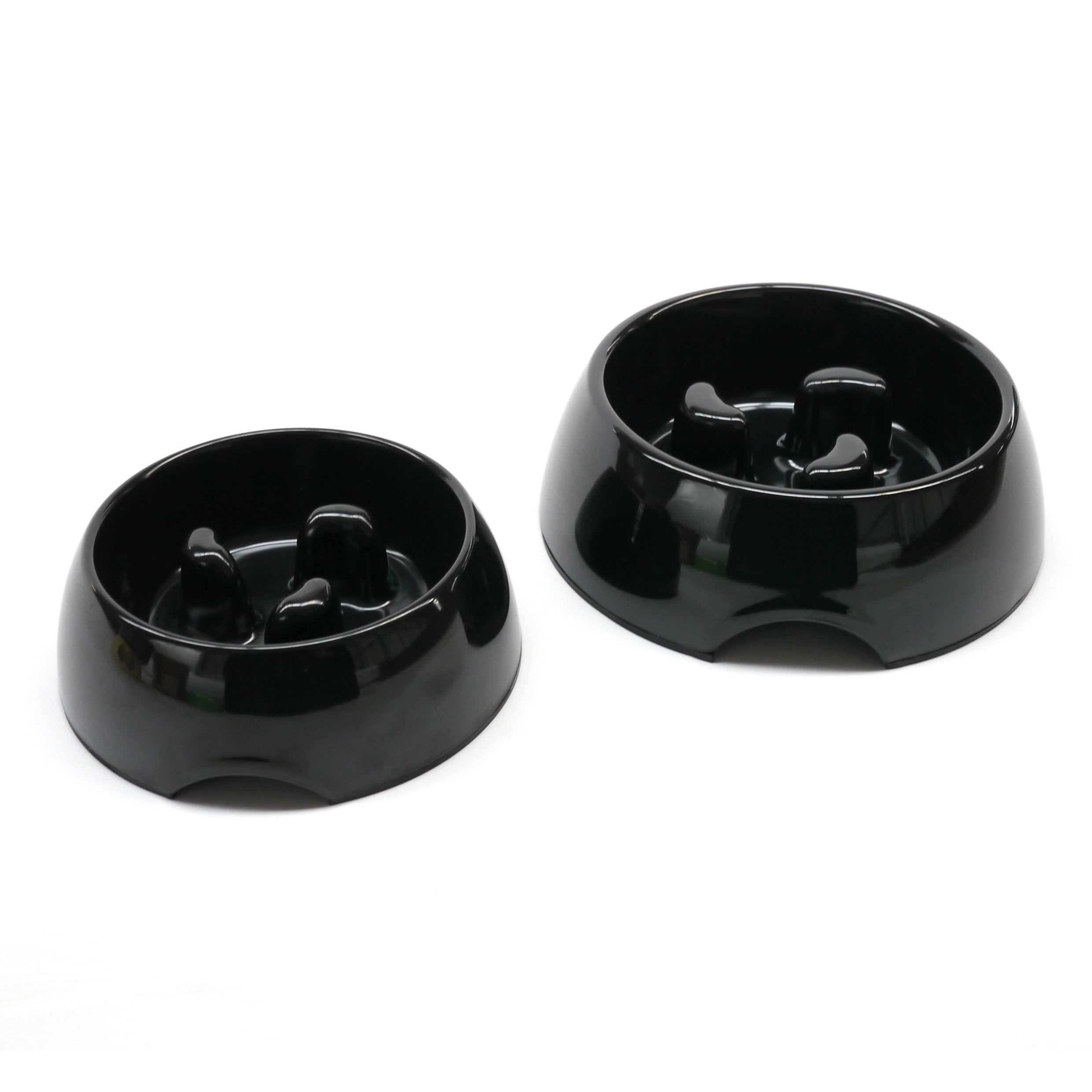 Rosewood Anti-Scoff Slow Feeder Dog Bowl - Large Heavy-Duty Melamine | Non-Skid Base