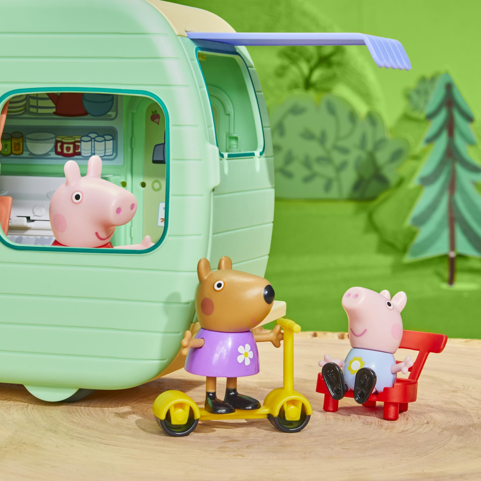 Peppa Pig Peppa's Caravan Playset - 2-in-1 Camping Adventure with Figures & Accessories 14