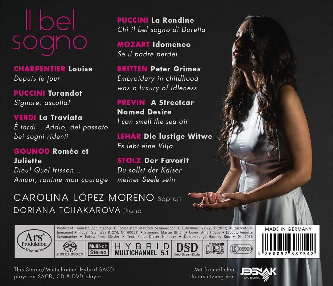 Carolina Lopez Moreno - Il bel sogno - Operatic Arias [Audio CD]