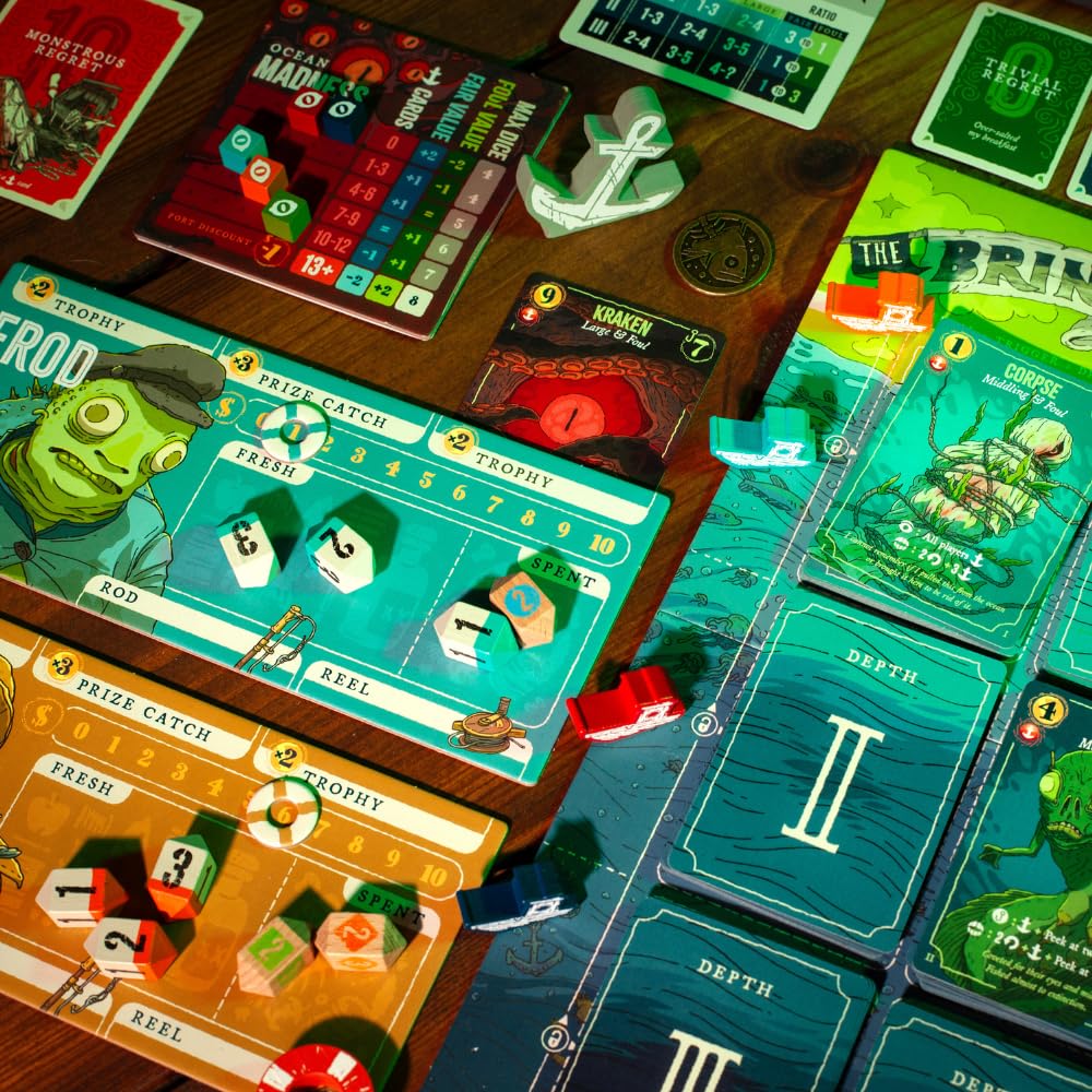 Deep Regrets: An Unfortunate Fishing Game [Strategy Board Game] 2
