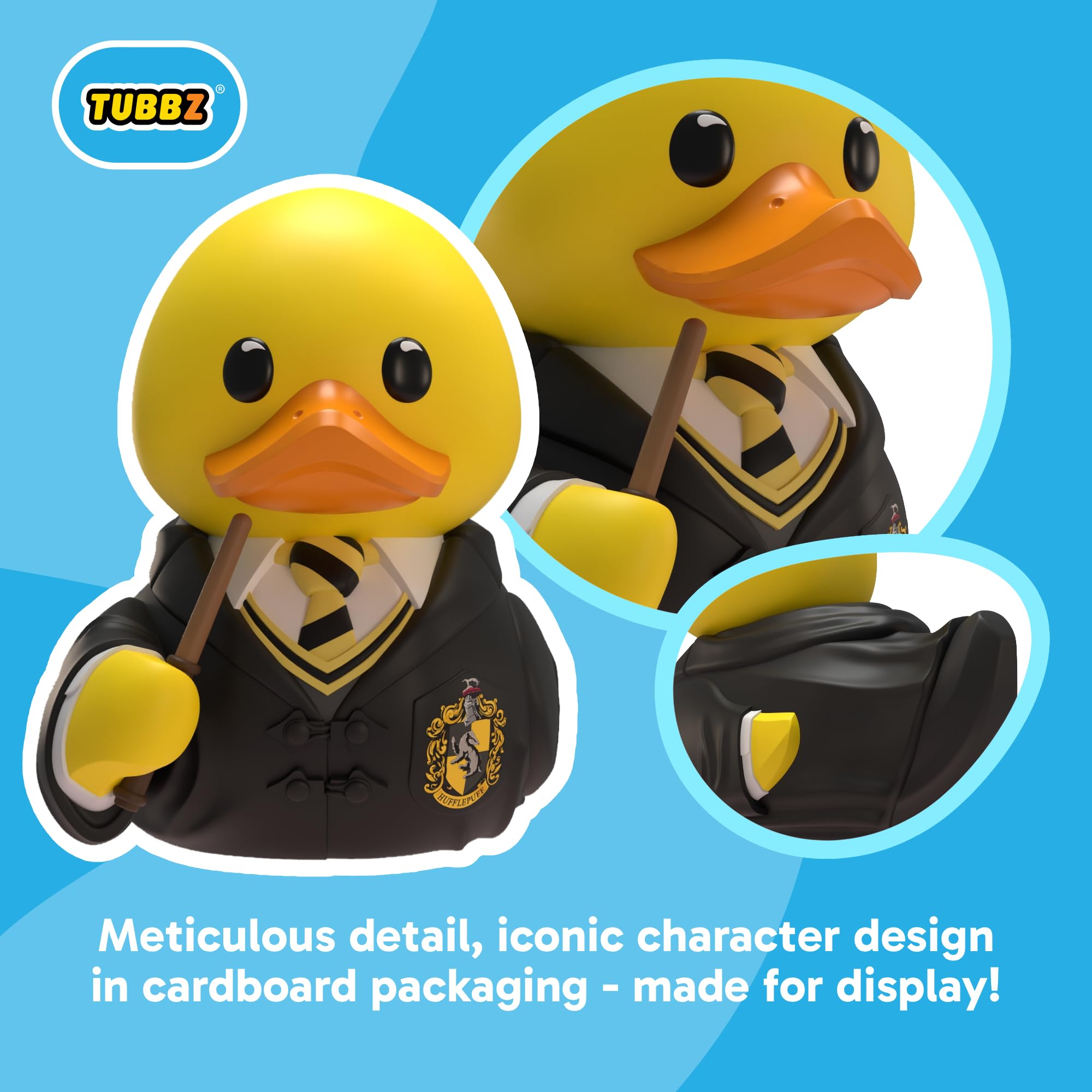 TUBBZ Harry Potter Hufflepuff Rubber Duck Collectible Figure - 9cm PVC 2