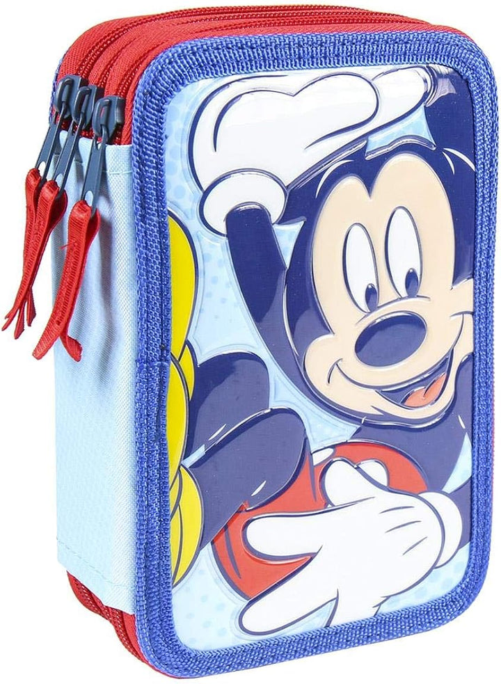 Cerdá Mickey Mouse Triple Compartment Pencil Case (CRD-2100003041)