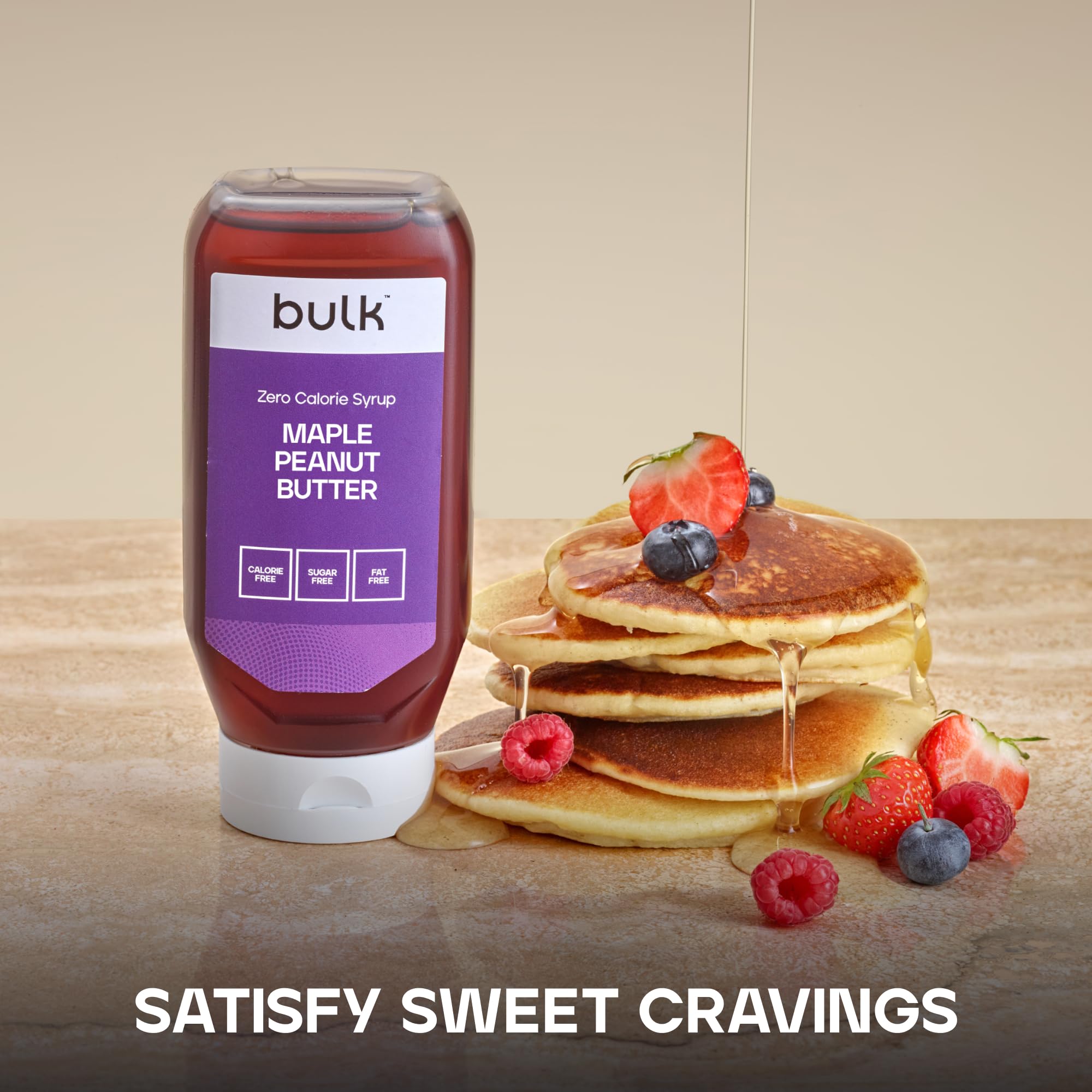 Bulk Zero Calorie Syrup - Sugar Free Maple Peanut Butter Flavour | 400 ml Bottle 2