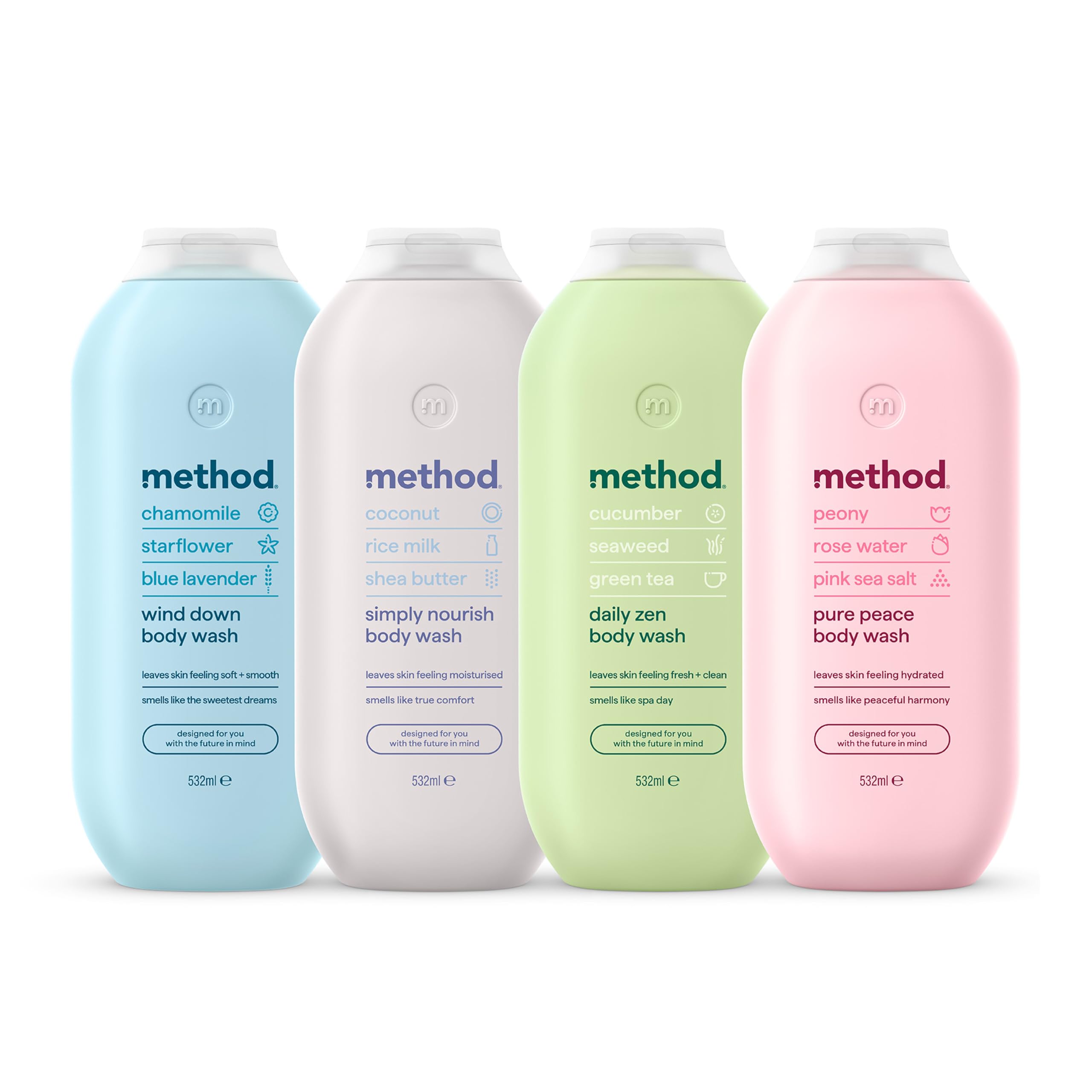 Method - Pure Peace Body Wash (Shower Gel) with Peony, Rose Water & Pink Sea Salt 2