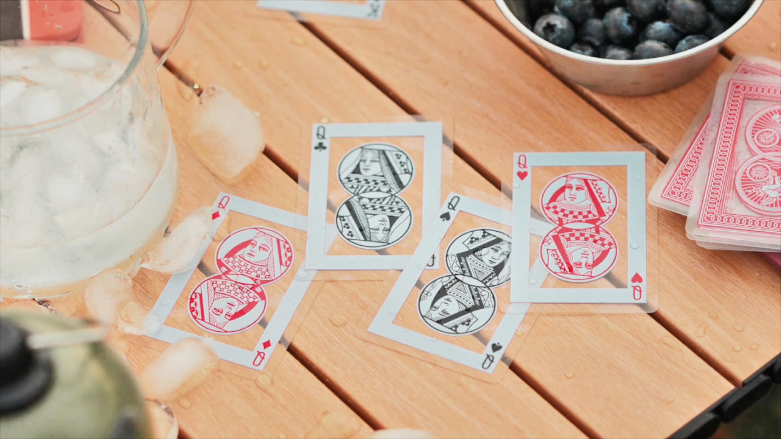 Bicycle Waterproof Playing Cards - 100% Waterproof, Plastic, Red 4