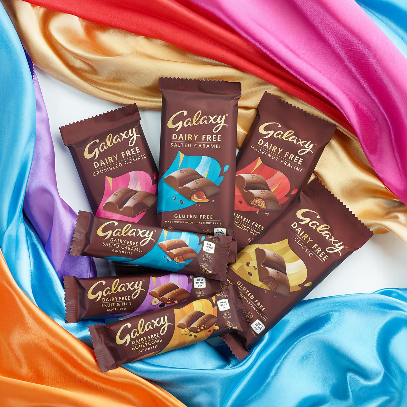 GALAXY Praline Chocolate Bar - Dairy Free, Vegan, Hazelnut Praline Filling | 100g 4