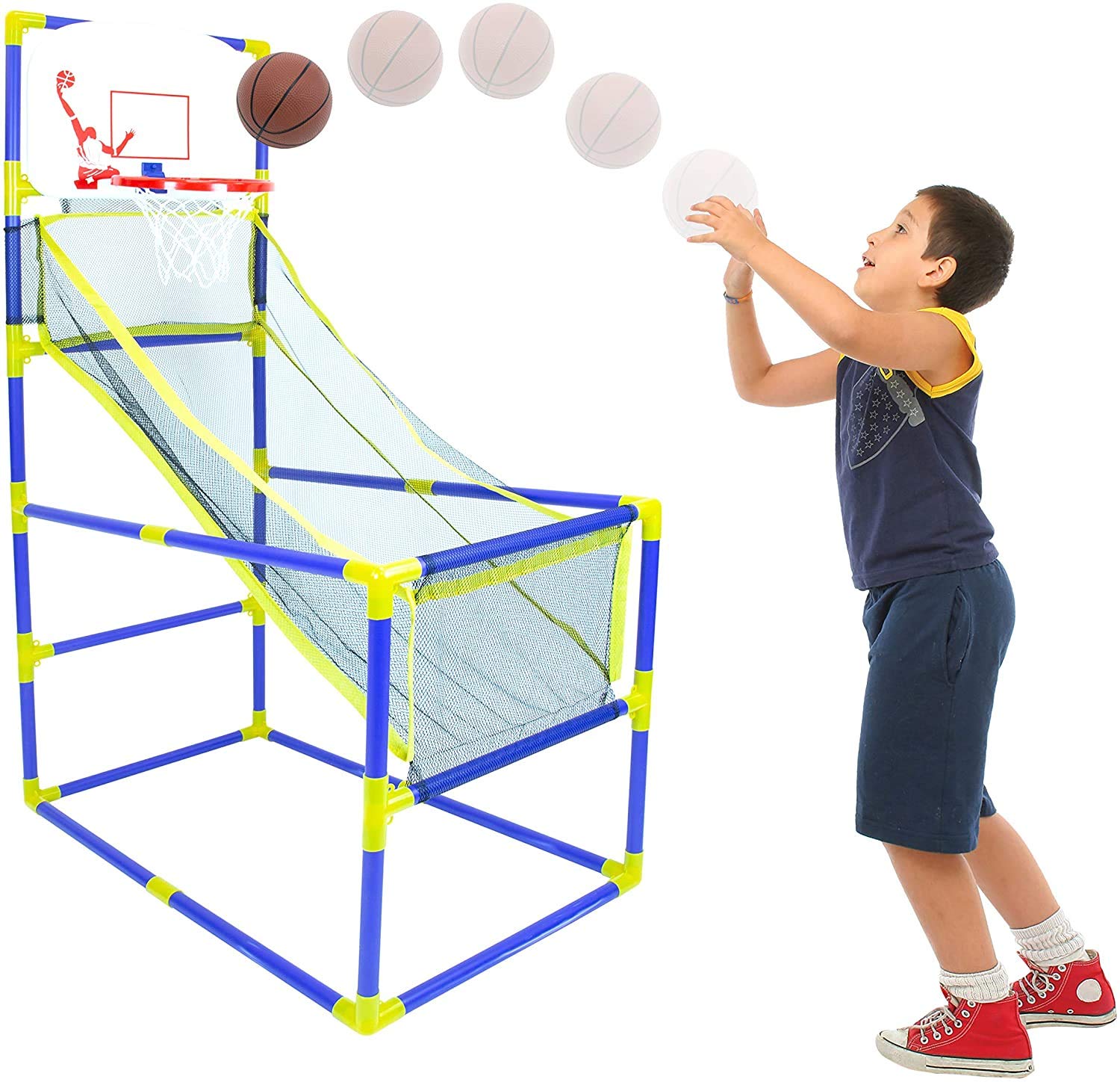 Global Gizmos 55639 Arcade Basketball Hoop/Indoor, Outdoor Use/Easy To Asse 2