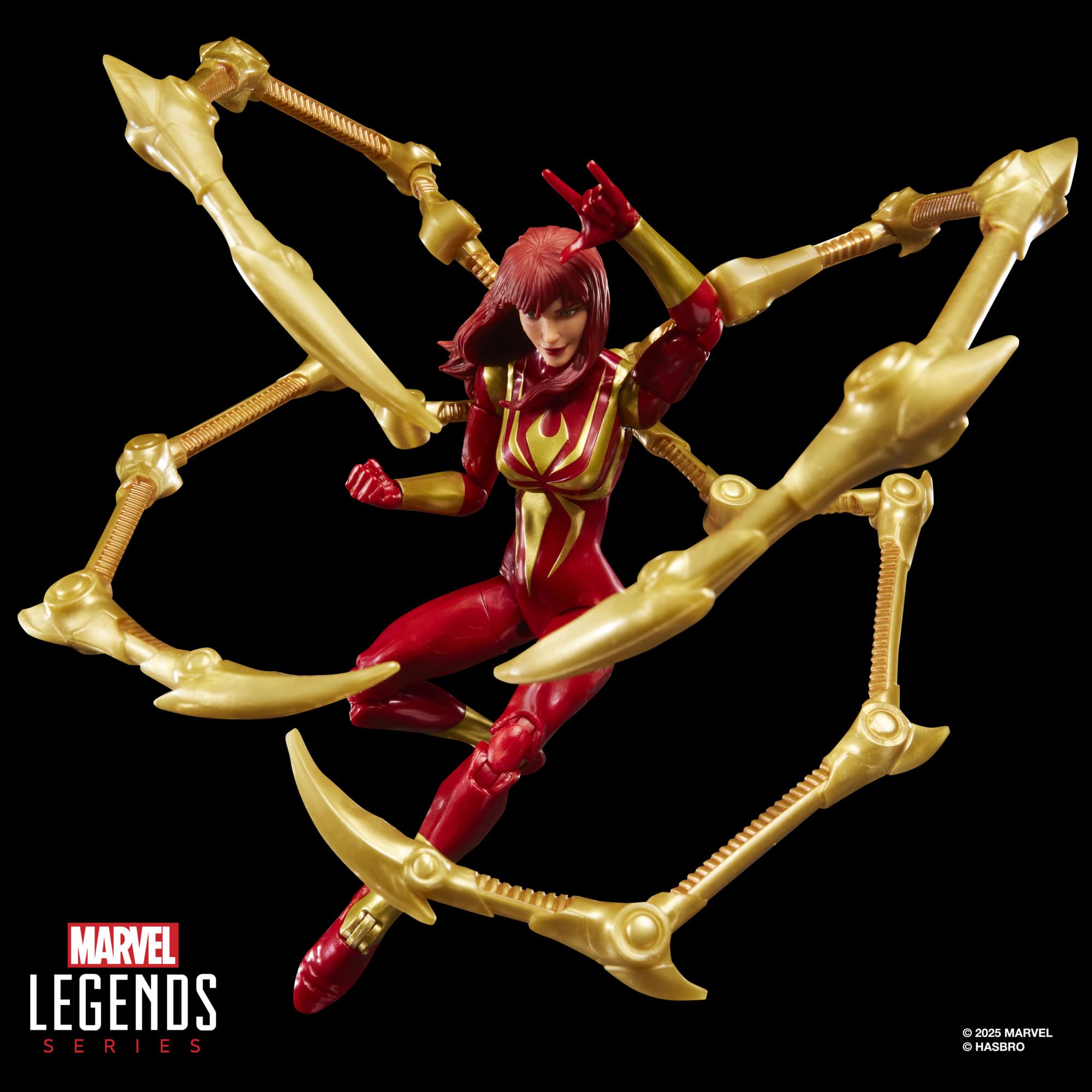 Marvel Legends Series Mary Jane Watson (Iron Spider) Action Figure | 6-Inch Scale | 7 Accessories 6