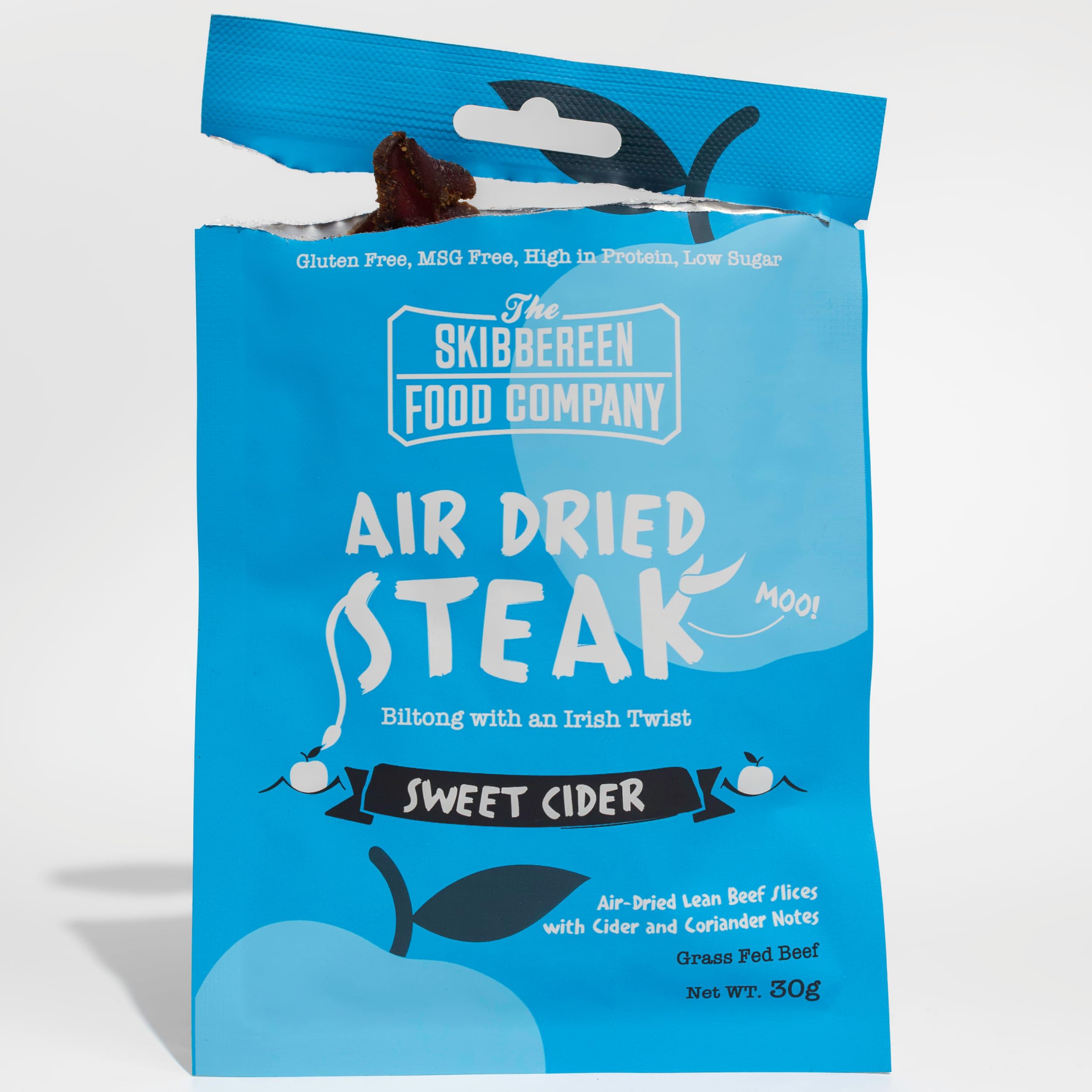 The Skibbereen Food Company Lean Beef Biltong Bites - Sweet Cider Flavor | 8 x 30g Pack | High Protein, Gluten Free 5